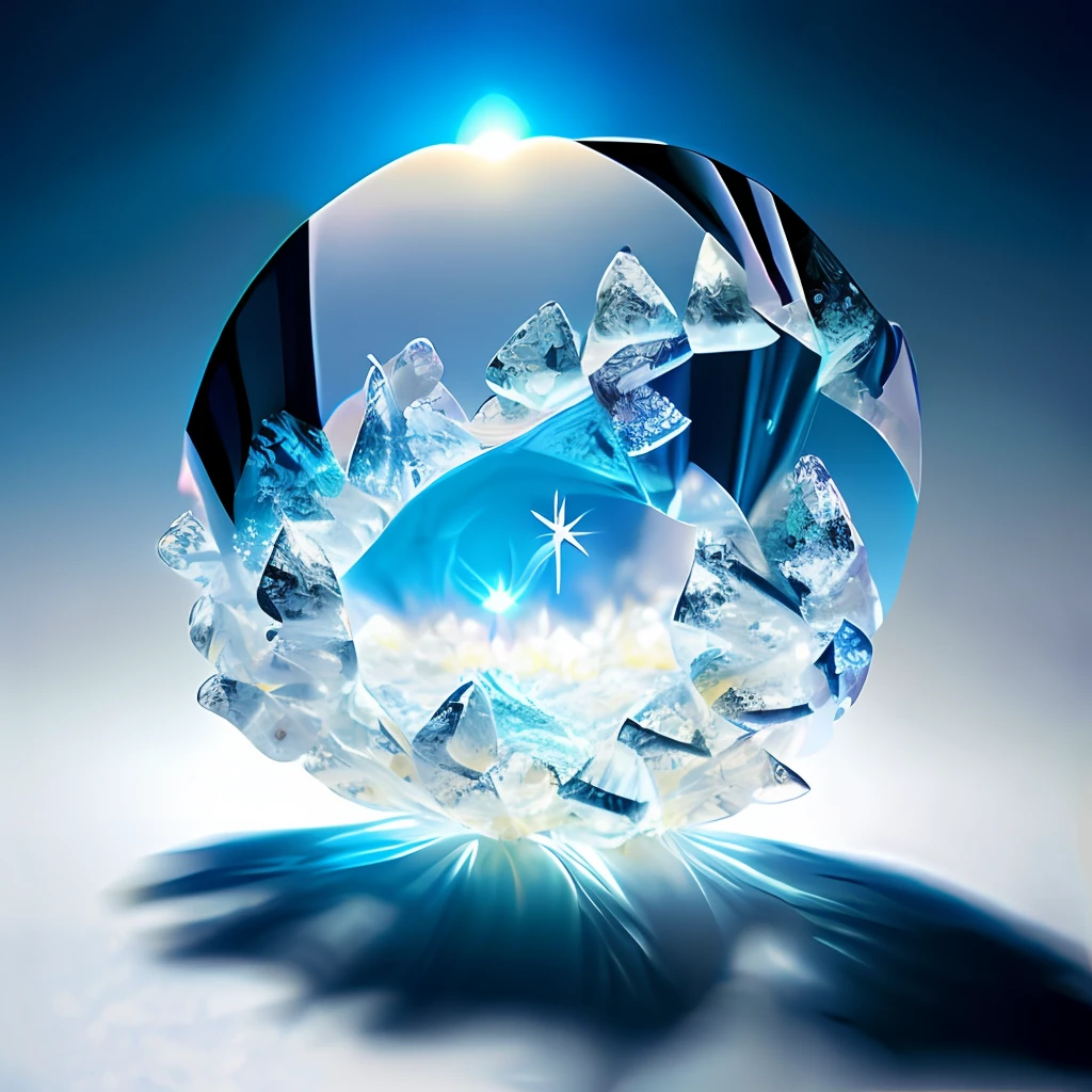 Crystal Spirit,Ice spells,0.35 light and shadow,twirl,HD delicate