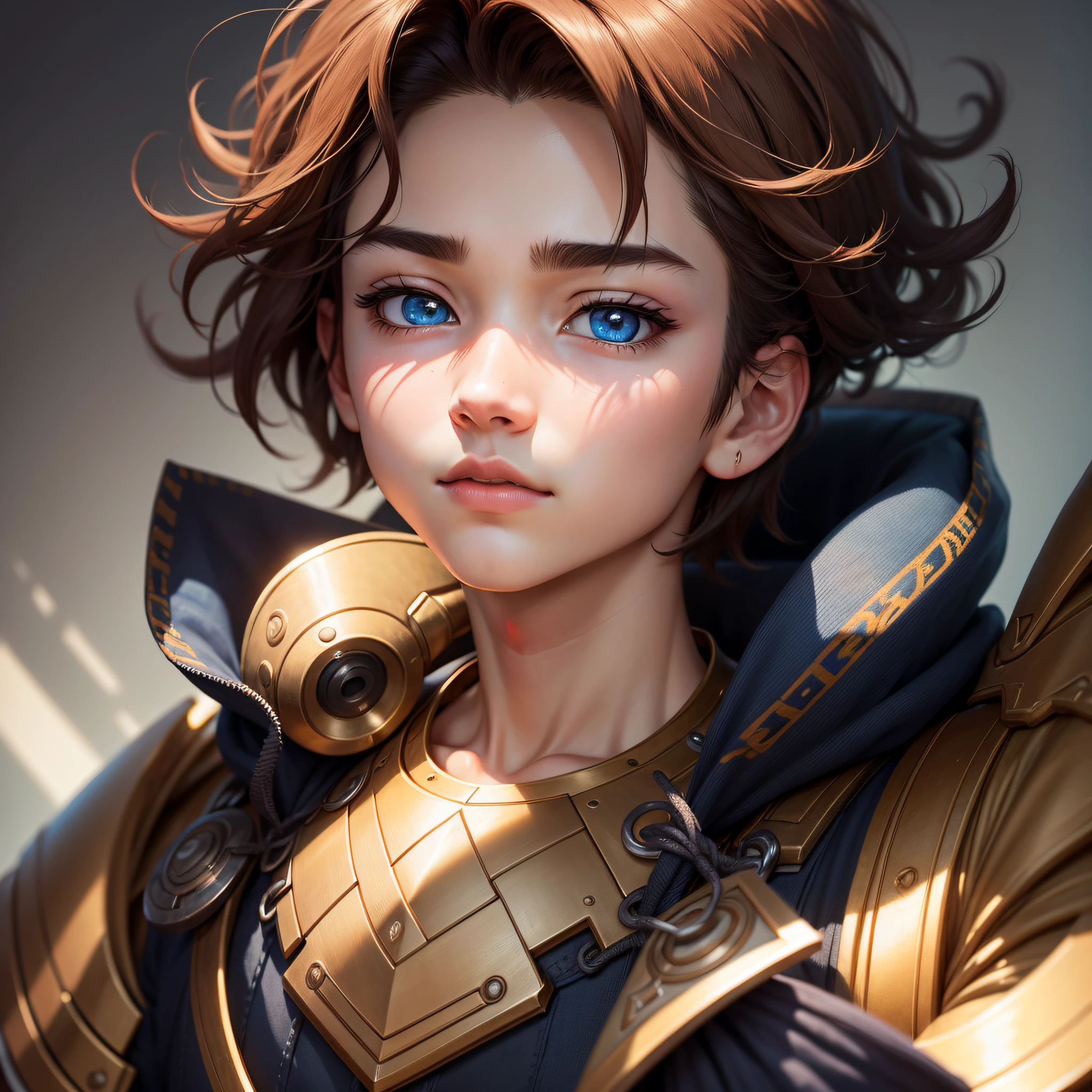Perfect boy，art for the game，full of strength，Full of hope，perfect head，Perfect eyes，Perfect lips，Ultra-clear image quality，Perfect nose，gameboy，Close-up of the head，tmasterpiece，gentleness，最好质量