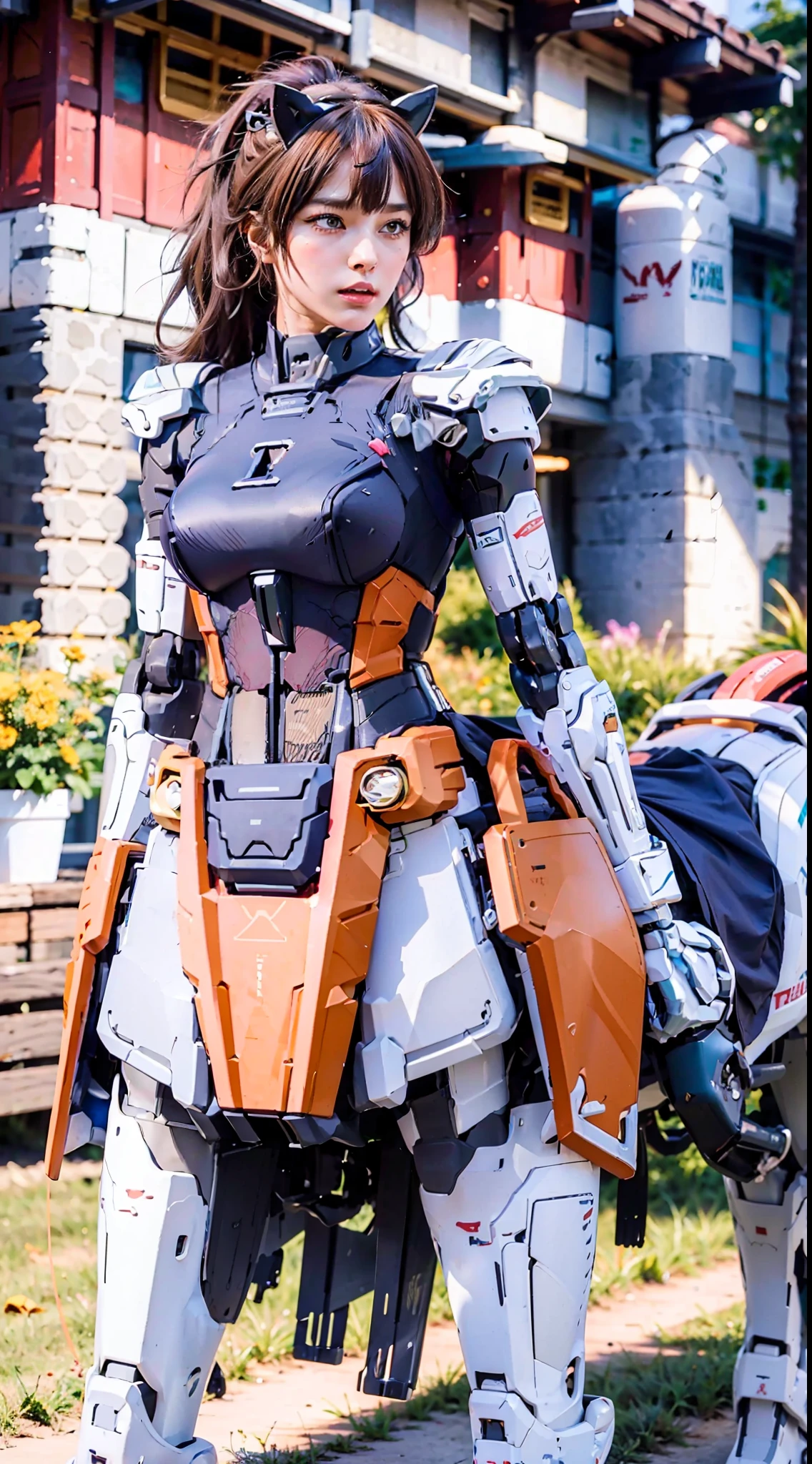 The ultra-wide-angle lens captures the beautiful and ethereal mechanical female, half-centaur, half-horse, half-horse, half-horse, half-horse, chimeric queen on the ionosphere, and the light wings spread out to make the jump。Mechanical female, half-centaur, half-horse, half-horse, chimeric empress, the front half of the queen is a tall, sexy body with obvious female characteristics,The hind body is the back half of an anthropomorphic horse that interfaces the front half of the body at the back and waist position,Mechanical female, half-centaur, half-horse, half-horse, half-horse, half-horse, chimeric queen, half-body torso, resemble a large female that connects the lumbar vertebrae of the front and back from the sternum, sexy bent dog-style shaped ribcage, waist abdomen, and hips,Mechanize the anti-joints and feet in the shape of the hind leg horse's knee and personify these parts,Make the legs graceful and slender,She has four slender legs like a supermodel,Under the legs are the feet of humans wearing skyscraper heels,Use Midjourney's advanced stroke tools and color palettes, as well as texture packs, model packs, and texture tools,Concentration,All mechanical female centaurs, half horses, half horses, half horses, half horses, half-horses, chimeric empresses have horse physiology, organ parts, mechanize and give mechanized parts an ergonomic appearance,Handle the chest, abdomen and hip details,Add anthropomorphic mechanical elements to non-ergonomic parts,Give the mechanical female centaur, half human, half horse, half horse, half horse, half horse, half-horse chimeric queen with a harmonious and unified sexy human appearance,Enhance the sense of future technology。The mechanical light wings of the mechanical light of the mechanical female centaur, half-horse, half-horse, half-horse, half-horse, chimeric queen are plated with a unique space glow,Mechanical female, half-centaur, half-horse, half-horse, half-horse, chimeric empress, halo crown on her head, casting n