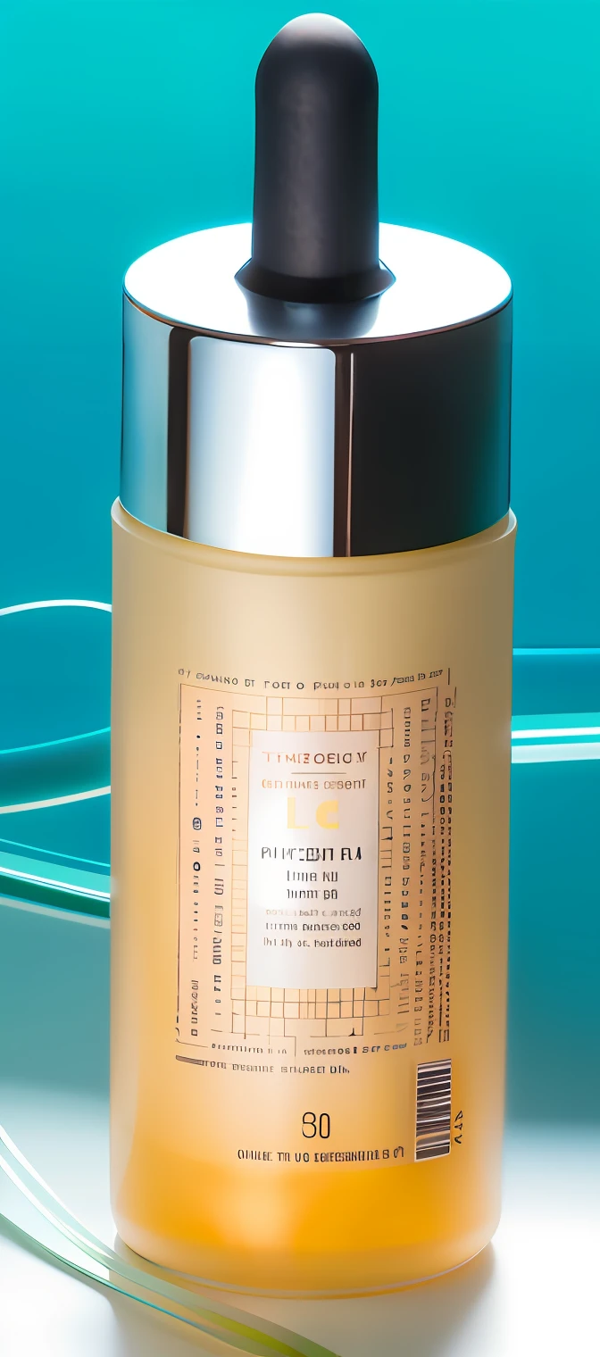 simple line,Available in bright colors,Eye serum text content,There is a small eye icon