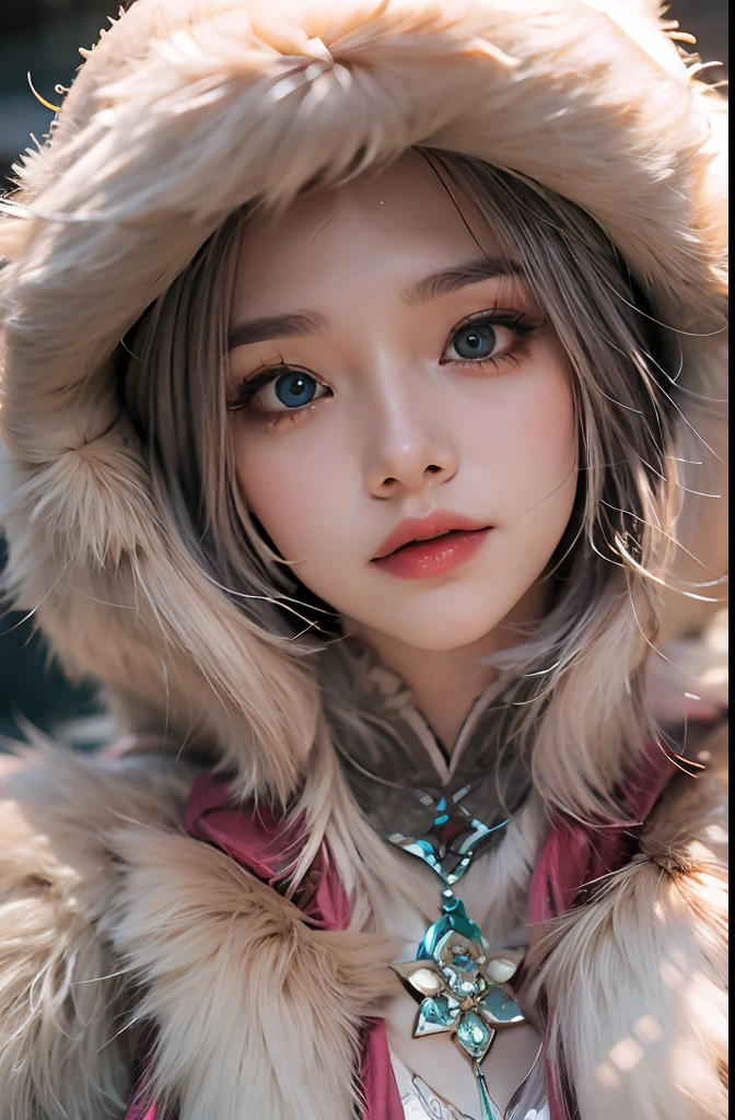 ulzzang-6500-v1.1,(raw photo:1.2),((photorealistic:1.4)),best quality ,masterpiece, illustration, an extremely delicate and beautiful, extremely detailed ,CG ,unity ,8k wallpaper, Amazing, finely detail,best quality,official art,extremely detailed CG unity 8k wallpaper,absurdres, incredibly absurdres, huge filesize, ultra-detailed, highres, extremely detailed,beautiful detailed girl, extremely detailed eyes and face, beautiful detailed eyes,light on face,cinematic lighting,1girl, upper body,see-through,looking at viewer,outdoors
 fur trimmed coat ,fur trimmed sleeves,fur trimmed hood ,fur trimmed gloves,wzjbxzh,