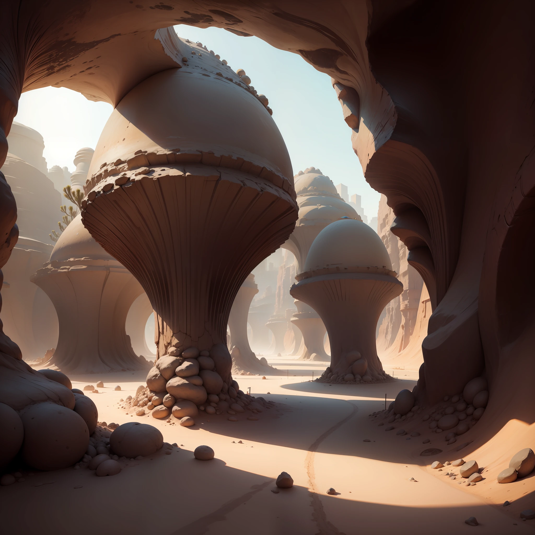 Underground desert city