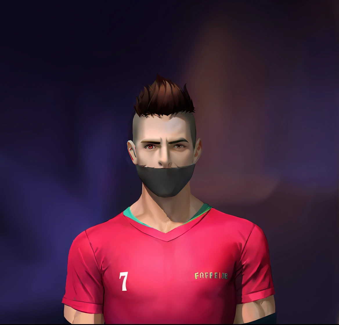 Create a cartoon with a handsome face.