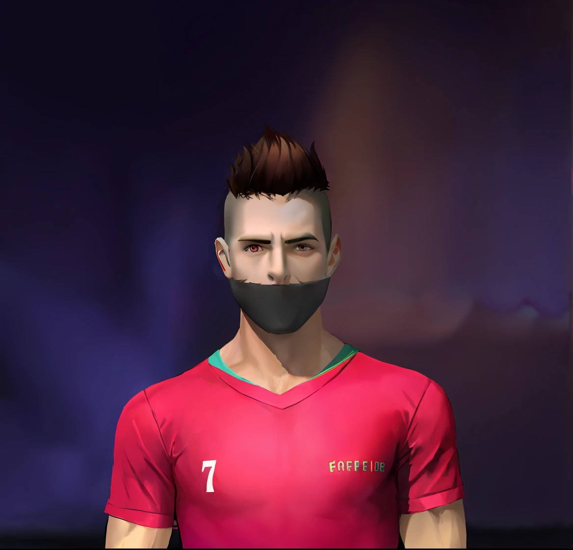 Create a cartoon with a handsome face.