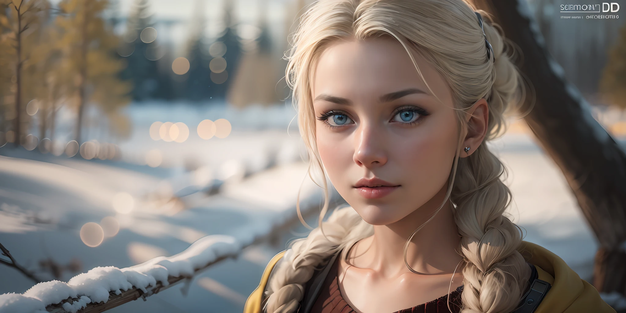 girl from Finland. Her fair skin reflects the winter snow and the country's serene nature. Aino's bright blue eyes, like the lakes of Finland, hold the depth of Finnish culture and innovation. Her flowing, blonde hair, often adorned with a touch of simplicity, symbolizes the nation's blend of modernity and tradition. A warm smile mirrors the Finnish hospitality and sincerity. Aino embraces her country's rich heritage, from saunas and northern lights to design and education. With her love for nature, music, and sisu (determination), she embodies Finland's captivating allure and resilience, making her a delightful representation of the country's grace.3D rendering, realistic, made in octane, cinematic, ultra-realistic, extremely detailed octane rendering, 8k photorealistic futuristic 50mm lens hard lighting dark gray tintype photograph,
 realistic lighting, sepia color, dof,concept art, extremely detailed, ultra hd, hdr, 8k, cinematic, dramatic lighting ray tracing reflections, unreal render --v 4 --ar 3:2