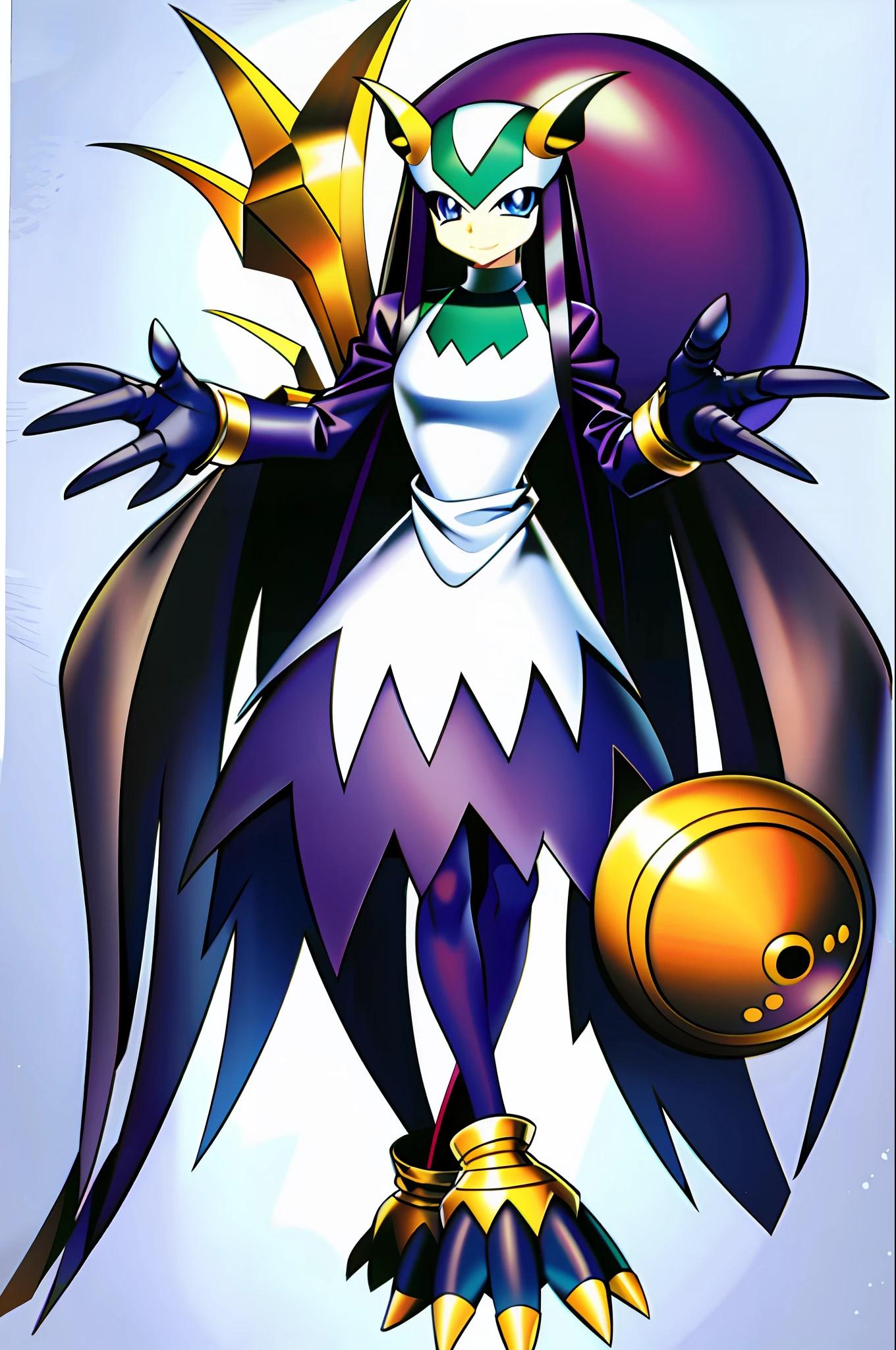 best quality, masterpiece, solo, digimon \(creature\), 1girl, monster girl,