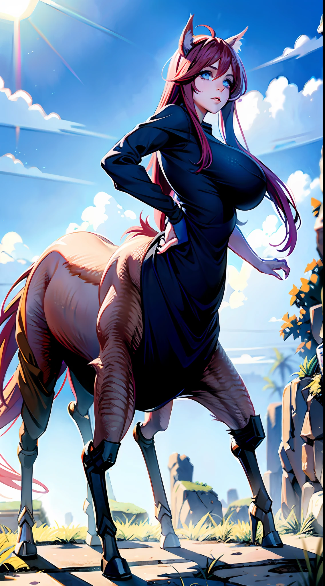Female centaur,Female centaur, half human, half horse, half human chimera