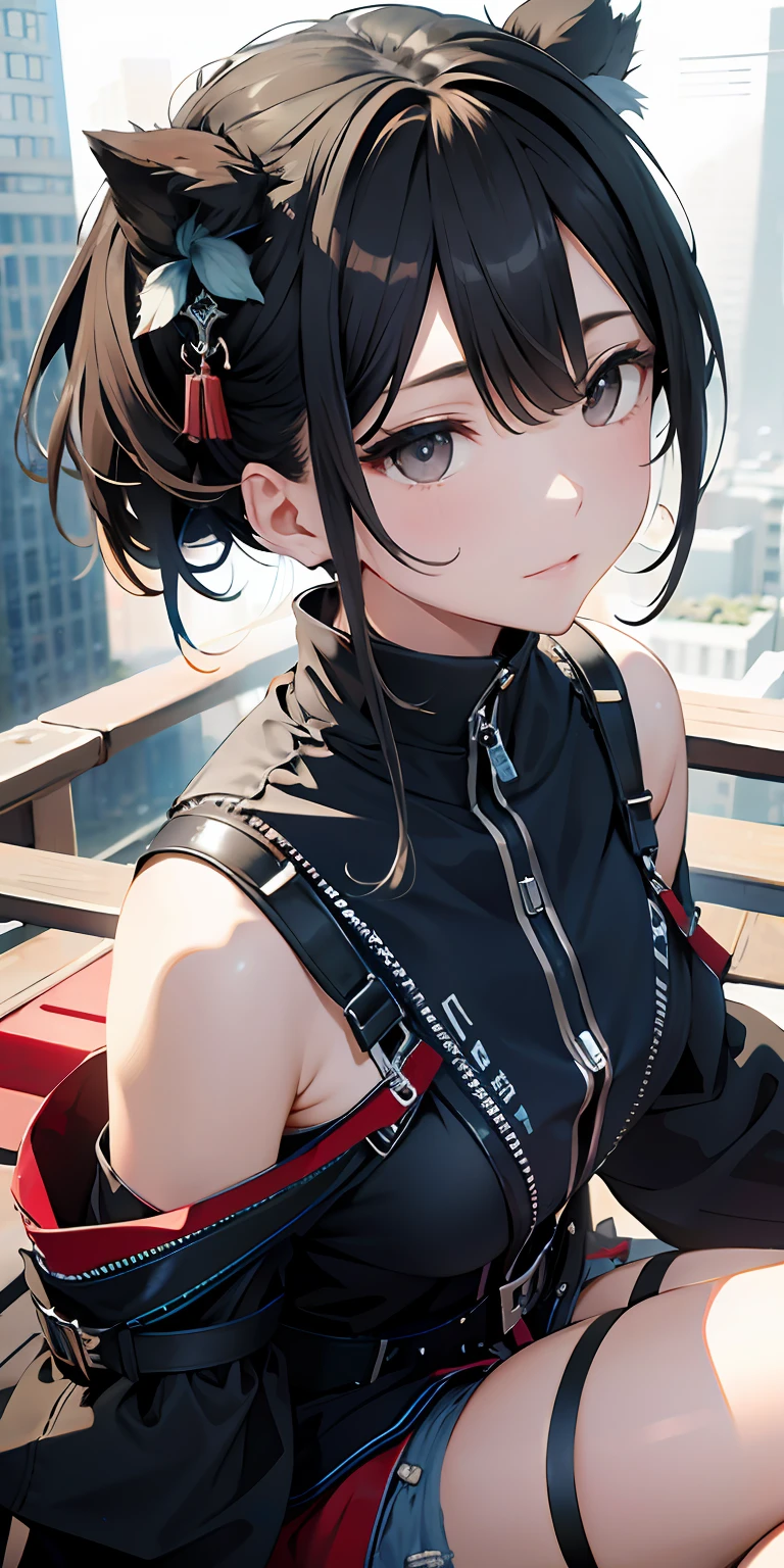 {Background with:Outrageous resolution、hight resolution、(masterpiece:1.4)、ultra-detailliert、1 juvenile、Seen from above、spaces、floating、 } --v 6