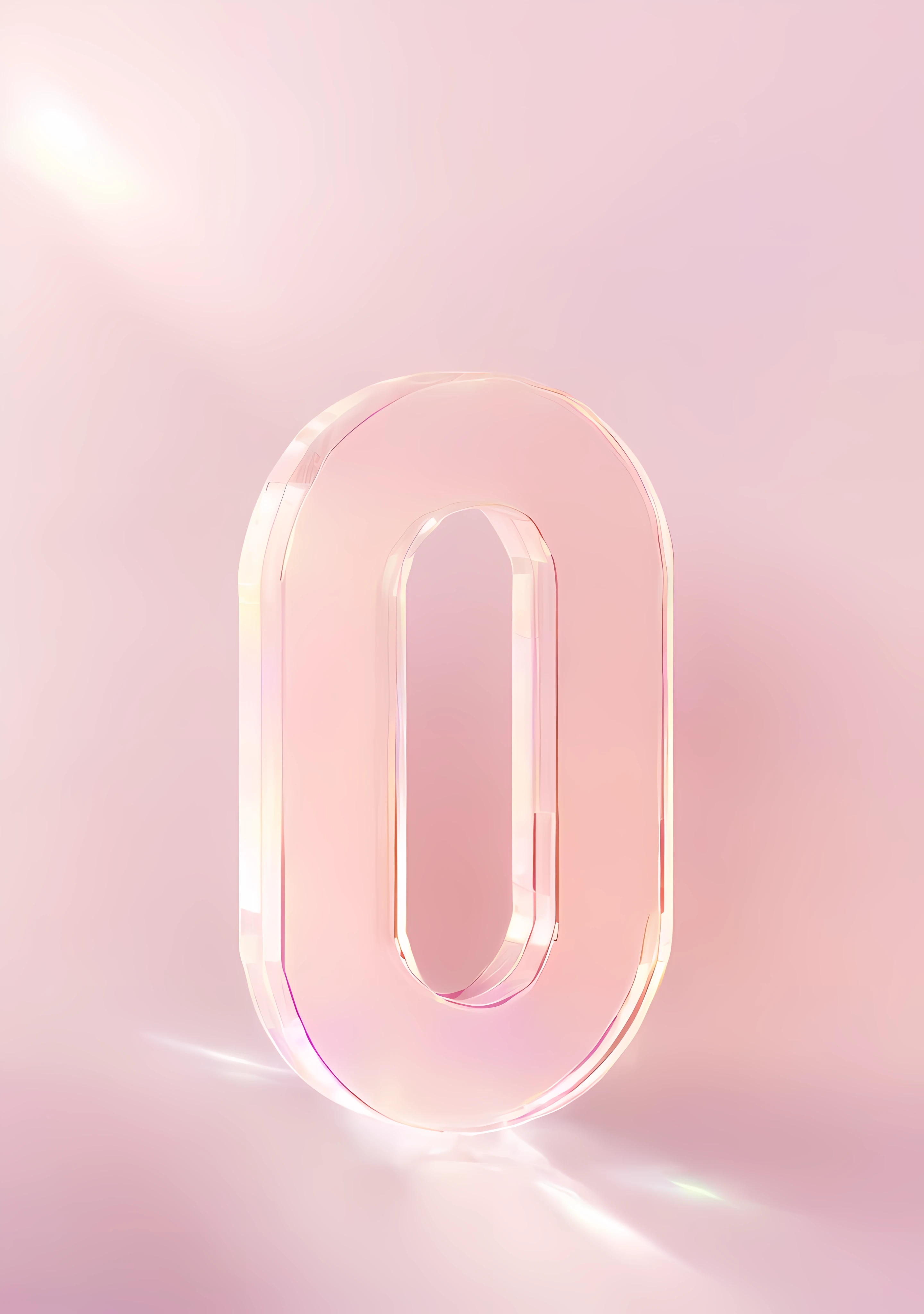 Alafard image of number zero on pink background, photorealistic octane 3d render, milkyW, 3d rendered in octane, 3 d rendered in octane, rendered in octane 3d, rendered on octane, Realistic 3D rendering of octane numbers, ((((rendering by octane, rendered in cinema 4 d octane, made of holographic texture，Strong contrast，Strong texture