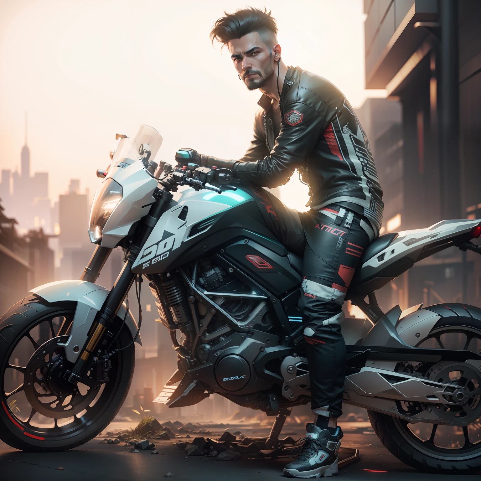 Cyberpunk, realistic, 8k, premium motorcycle decals