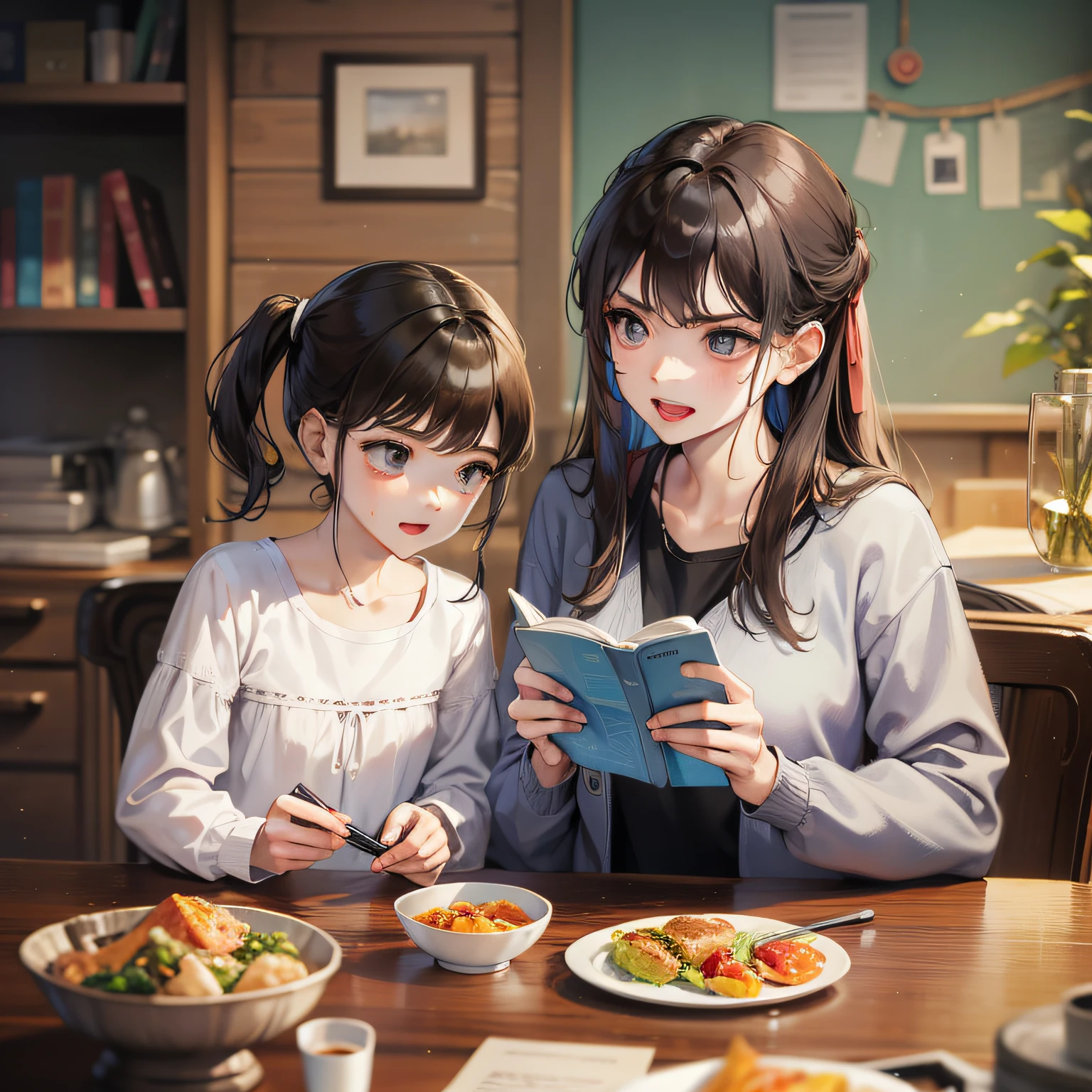 Picture book taste、Mom and 、Angry mom、in a house、