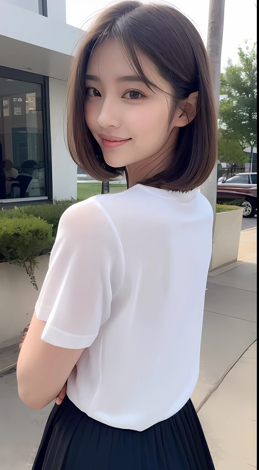 (8k、RAW Photography、top-quality、masuter piece:1.2)、ultra-detailliert、ultra res、(realisitic、rialistic photo:1.37)、portlate、high-definition RAW color photography、Professional Photography、highly detailed and beautiful、ighly detailed、8K wallpapers、amazing detailed、huge filesize、Official Art、Highly detailed CG Unity 8k wallpapers、highly detailed beautiful girl、extra detailed face、extremely detailed eye、highlydetailed skin、extremely detailed fingers、highly detailed nose、very detailed detailed mouth、Perfect Anatomy、highly detailed back ground、Highly detailed clothing、女の子 1 人、(18:1.2)、Teen、Cute little girl s、famous Japan idol、cute little、Realistic body、小柄、de pele branca、glistning skin、Slim body、handsome body、Short constricted curly hair、(Blunt bangs:1.2)、a smile、kawaii、zora々Right、kawaii faces、lifelike face、Delicat eyes、Sauce order、White T-shirt、skirt by the、耳Nipple Ring、Looking at the camera、cowboy shot、front facing、Standing、Contrapo, high street, public, 动态照明,
((top-quality、8K、masterpiece:1.3))、Focus:1.2、Perfect Body Beauty:1.4、Street、Highly detailed facial and skin texture、Delicat eyes、二重まぶた、Whitened skin、shorth hair、bobhair、short-hair、bangss、With bangs、a blond、High-tone color