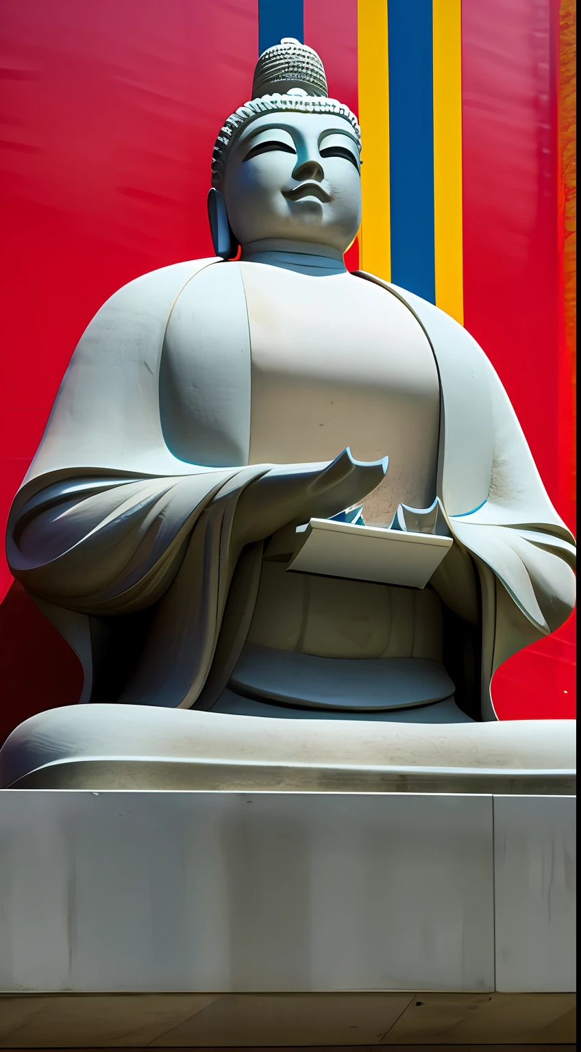 (The upper body of a huge Buddha statue:1.5,),(Buddhist temple background:1.2),,(真实感:1.4),(best qualtiy:1.0),(超高分辨率:1.0),8K,RAW photos,(tmasterpiece:0.2),ultra - detailed,