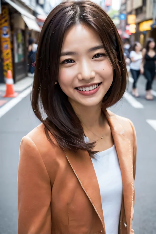 Ala Fed Asian Woman in Tanned Jacket and White Shirt Smiles, jaeyeon nam, Beautiful young Korean woman, female actress from korea, Korean Woman, a young asian woman, lee ji-eun, lee ji - eun, Gorgeous young Korean woman, Choi Hong Hwa, beautiful Korean women, Kiyoko Suzuki, Young Asian Woman, chiho