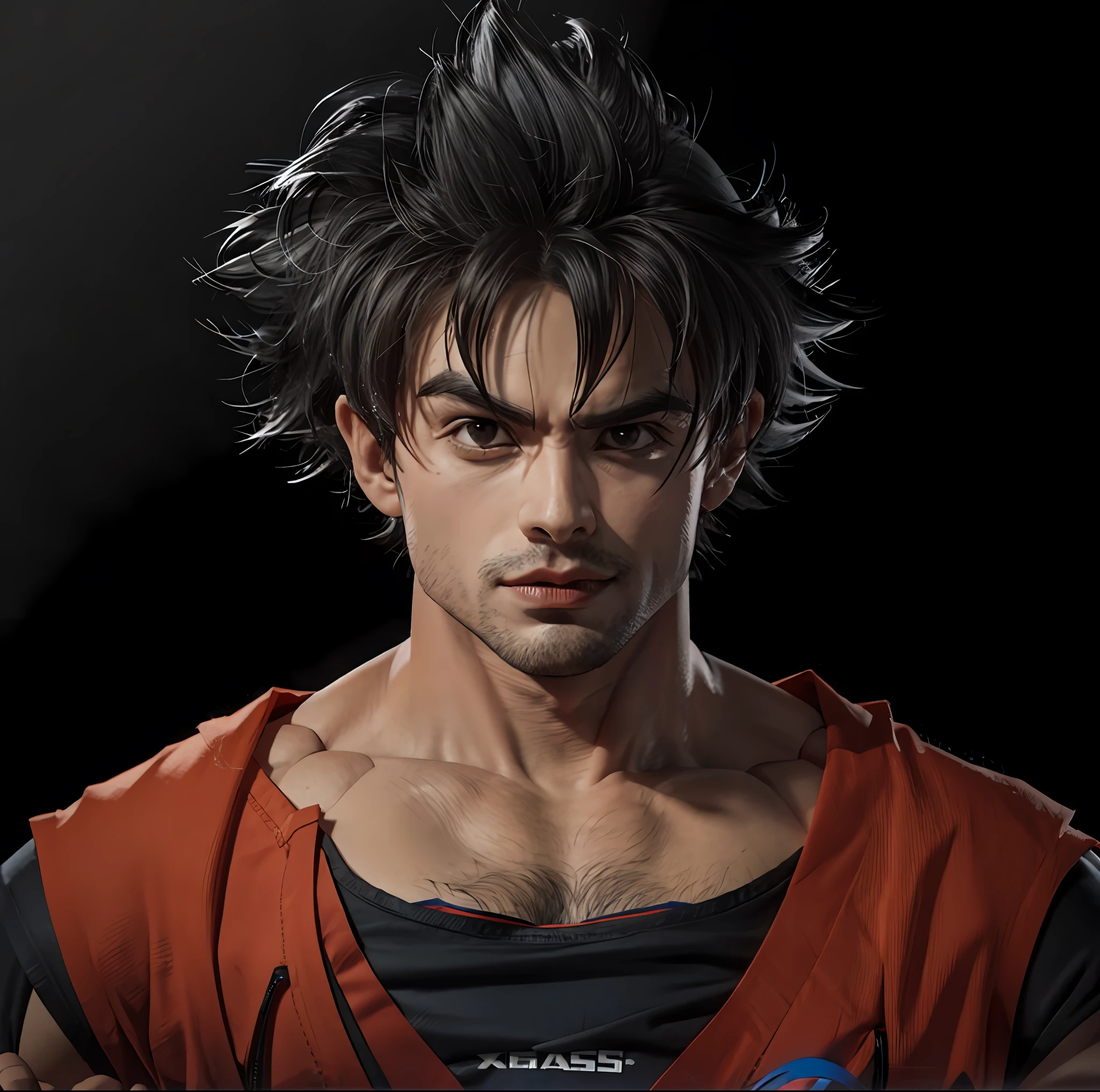 Goku extremamente realista com 20 anos de idade