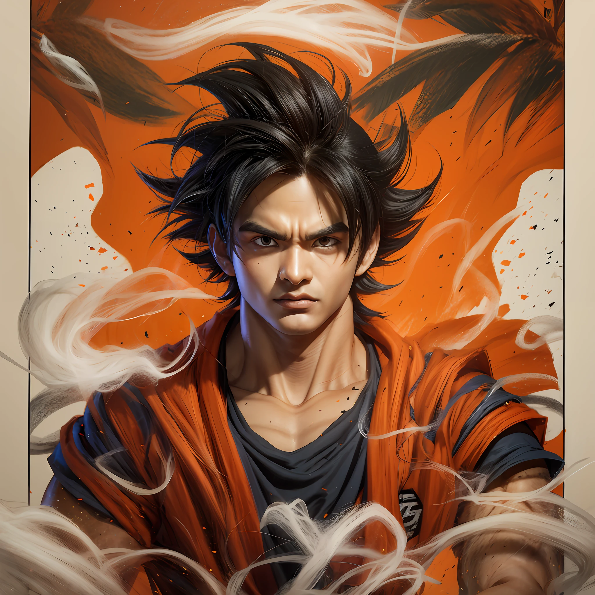 Goku extremamente realista jovem, live action