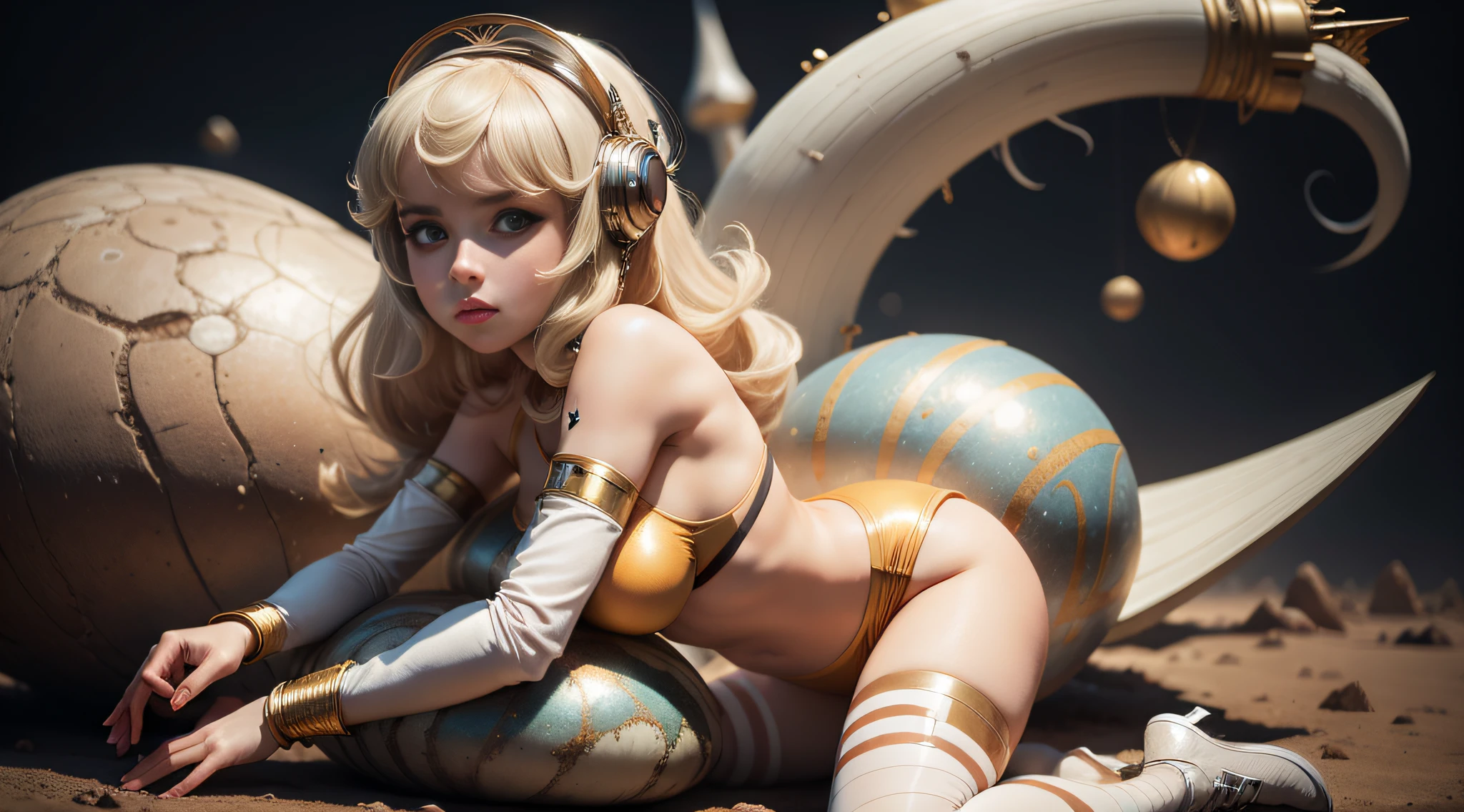 ((Barbarella)), 1 girl, solo, cute, petite, pale skin, photo realistic.