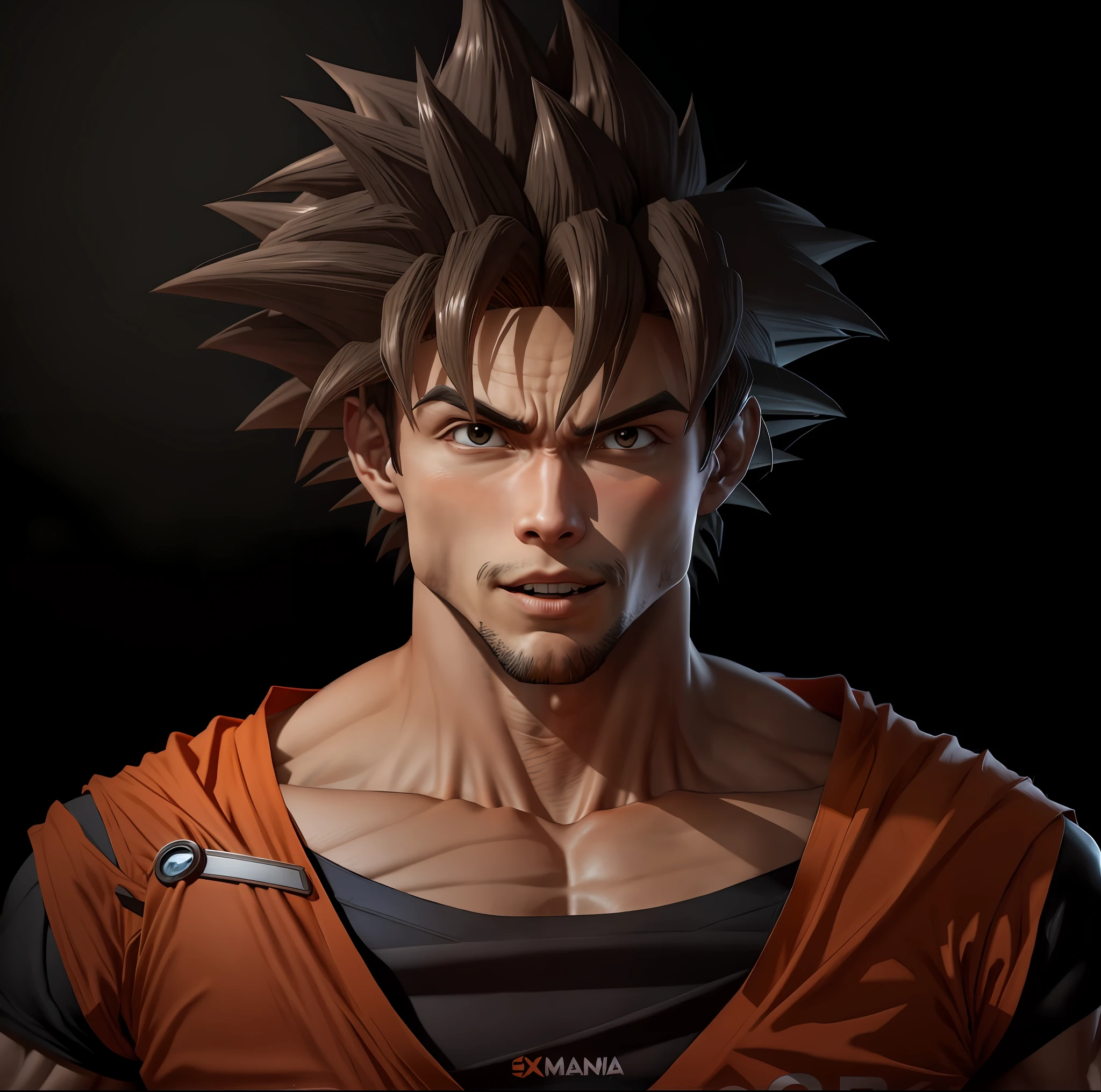 Goku extremamente realista com 20 anos de idade