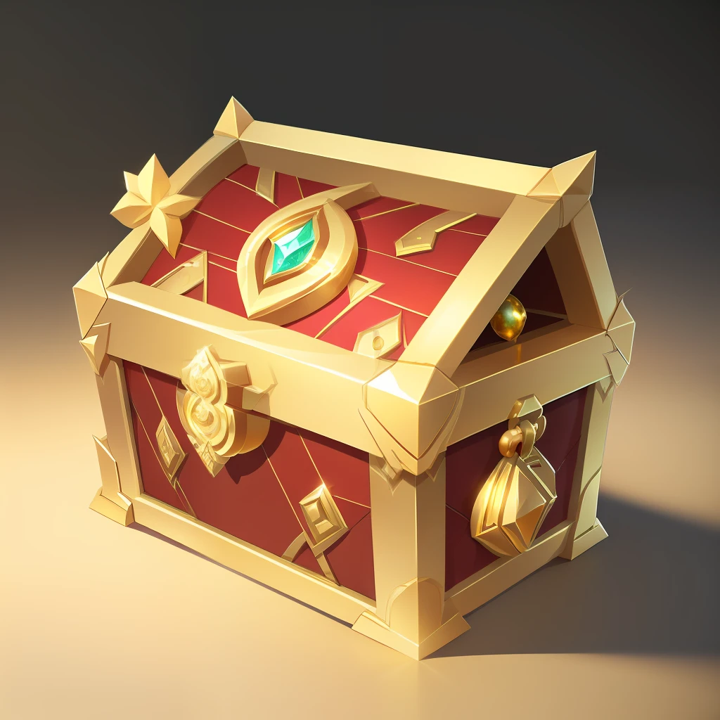 (((Golden, Gorgeous), Treasure chests, jewel embellishment)), Pattern, streamer, Beautiful creation, Game icon, Masterpiece, Best quality, Ultra-detailed, Masterpieces, hyper HD, Ancient tribal style, (Anime), Transparent background, Blender cycle, volume light, No Man, objectification, fantasy