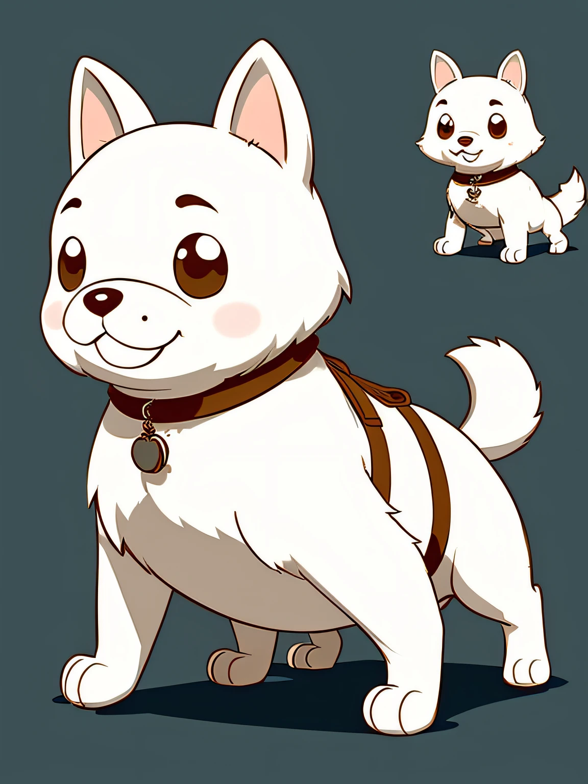 Sketch of a cute dog，frontage，Humpy and chubby，Moe，concept art inspired by senior character artist，Trends in Artstation，Process art，High-quality character design，character design art，Children's art in Artstation，Highly detailed character design，Cartoon concept art，character  design，Professional character design，Character design concept art，concept art design illustration