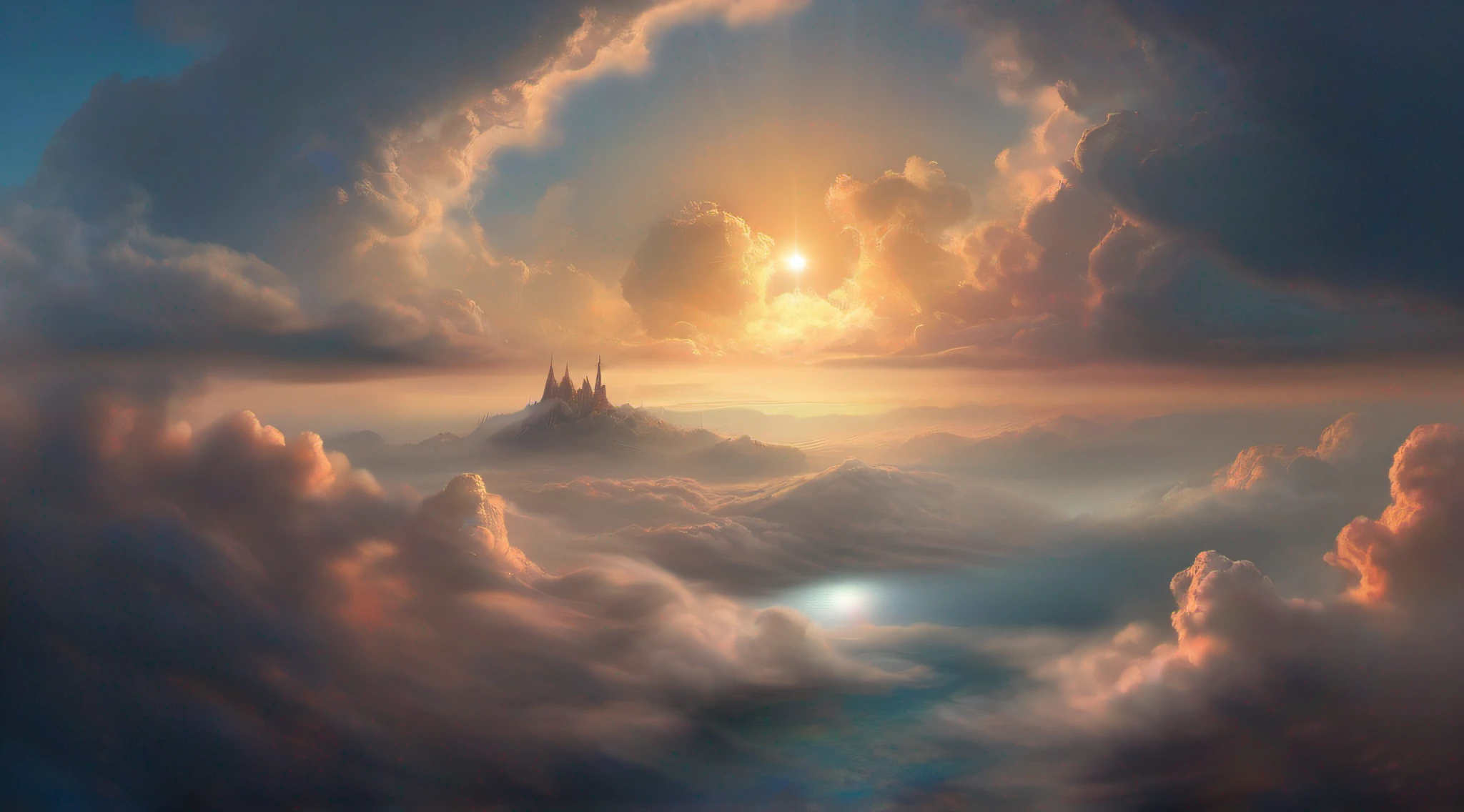 clouds,Sea of Clouds,level,Epic composition