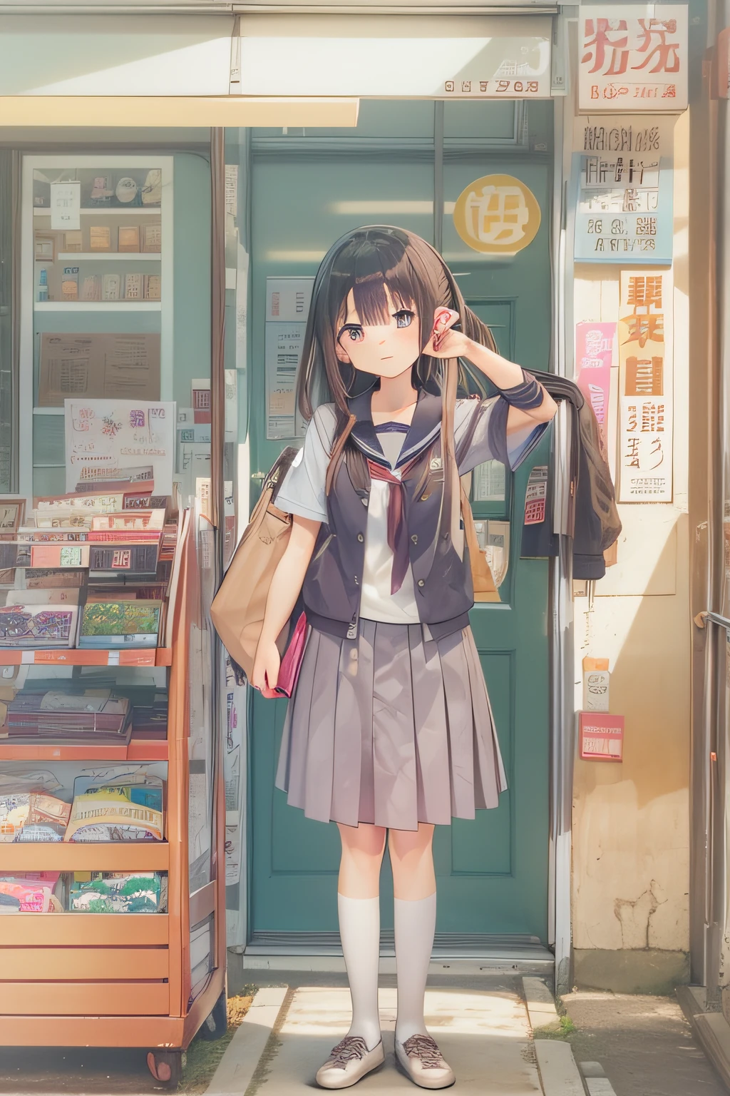 1 High School Girl、summer clothing、Leave home and go to school