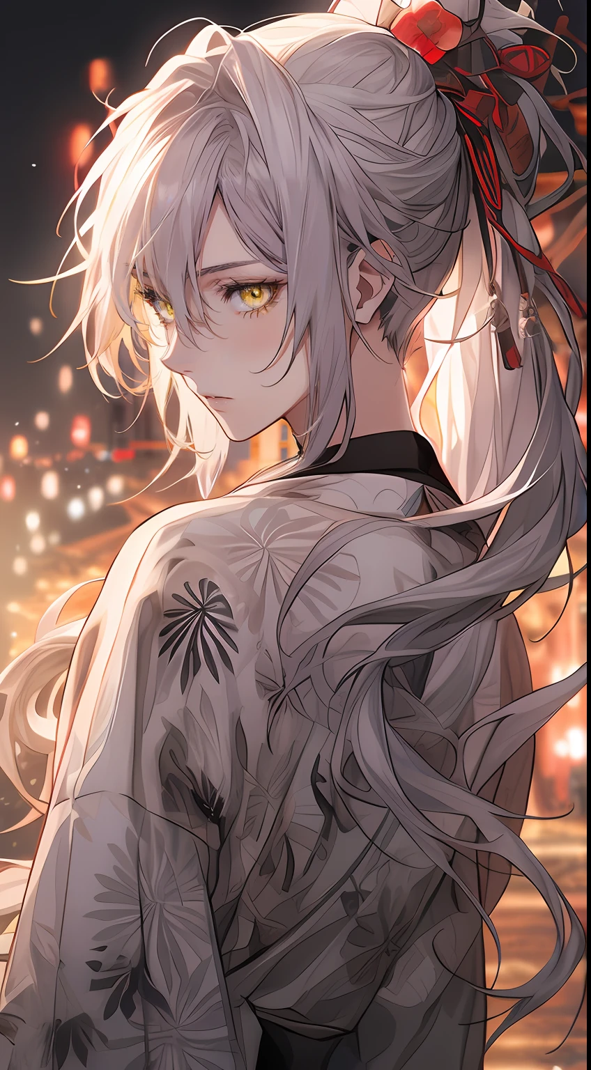 male people、((Yellow eyes))、Slender eyes、Sharp eye light、((Looking at the camera))