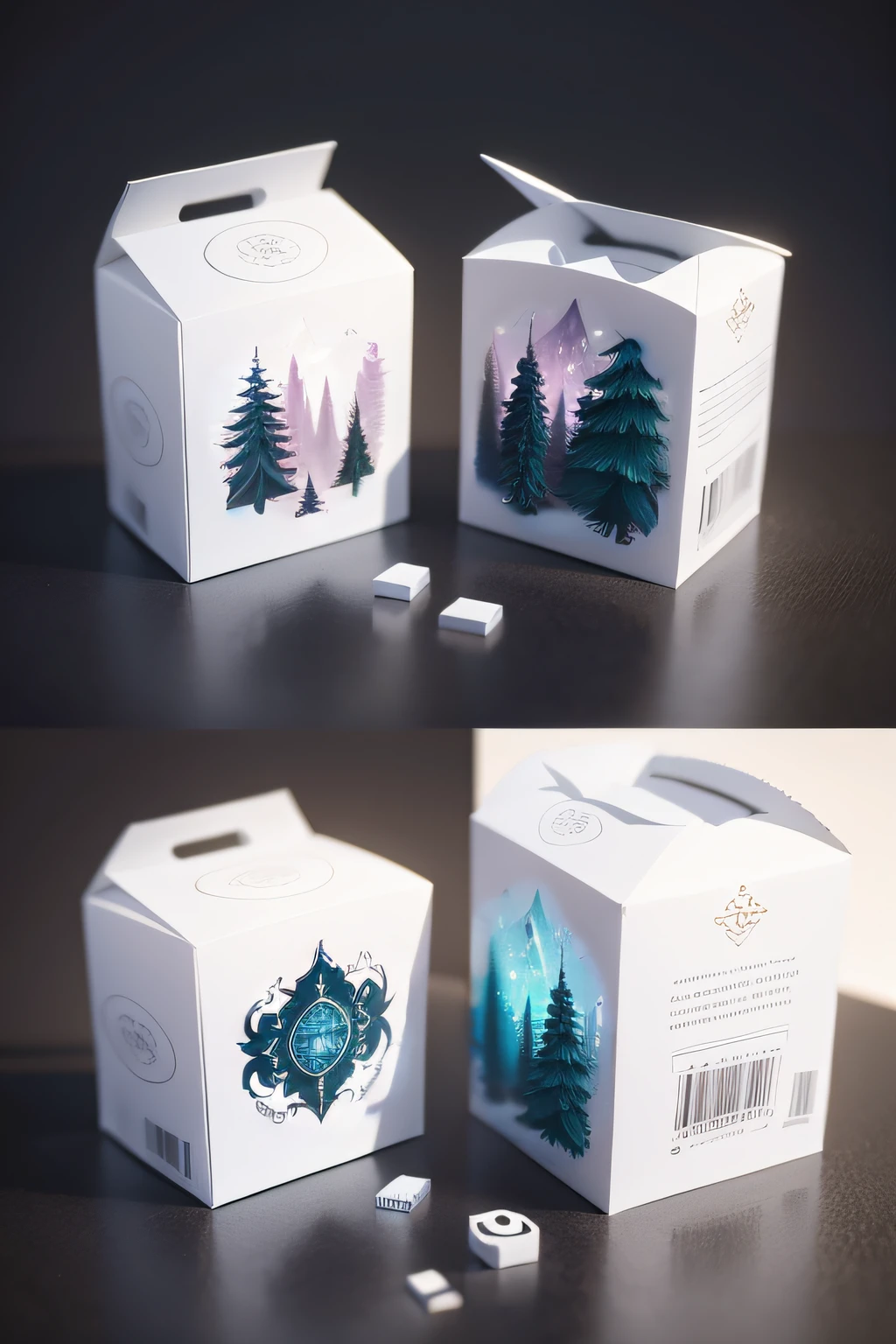 an enchanted forest,Bright tones