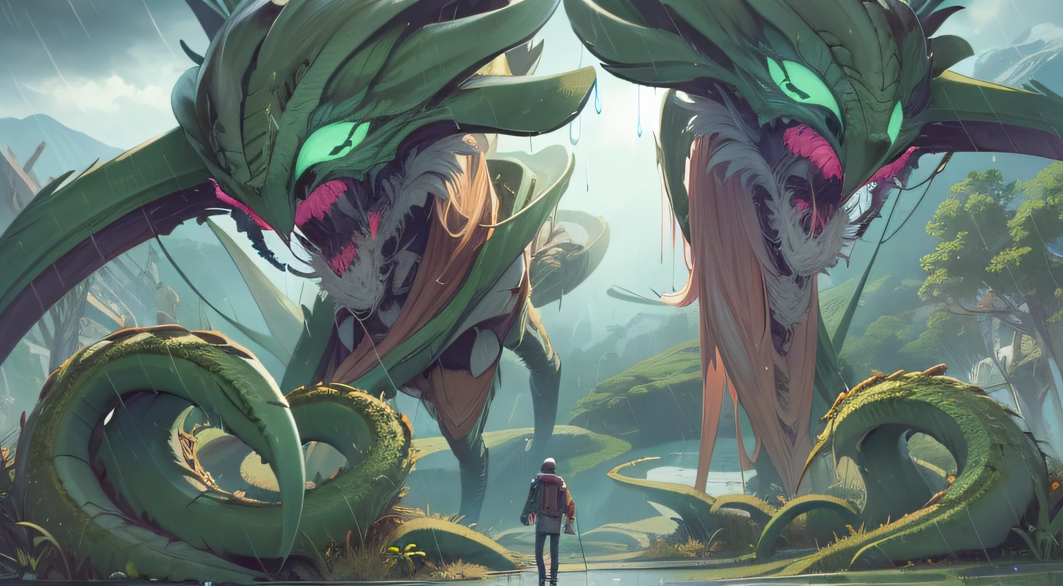 The Lost Empire,blindman,rain,Exploring,partner,Alien beasts