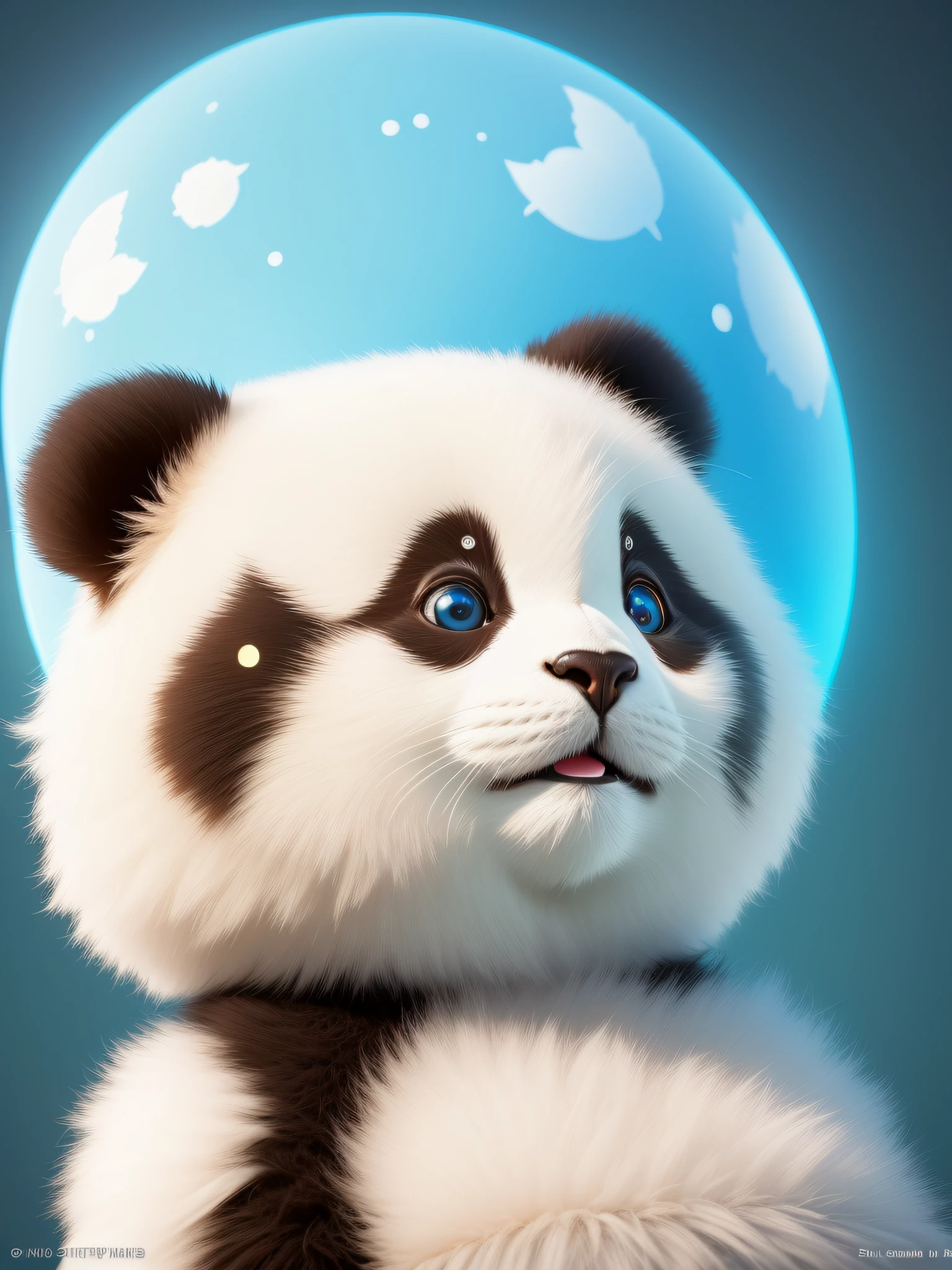 (tmasterpiece), (Need), (super-fine), (full bodyesbian:1.2), ultra cute,  panda, Sports,It's a big eye-catcher, fluffly, ssmile, Delicate and delicate, , Incredibly high detail, pixar-style, bright color palette, natural soft light, Simple background in solid color, Octane rendering, Trends on Artstation, opulent, ultra-wide-angle, 8k, k hd, realisticlying