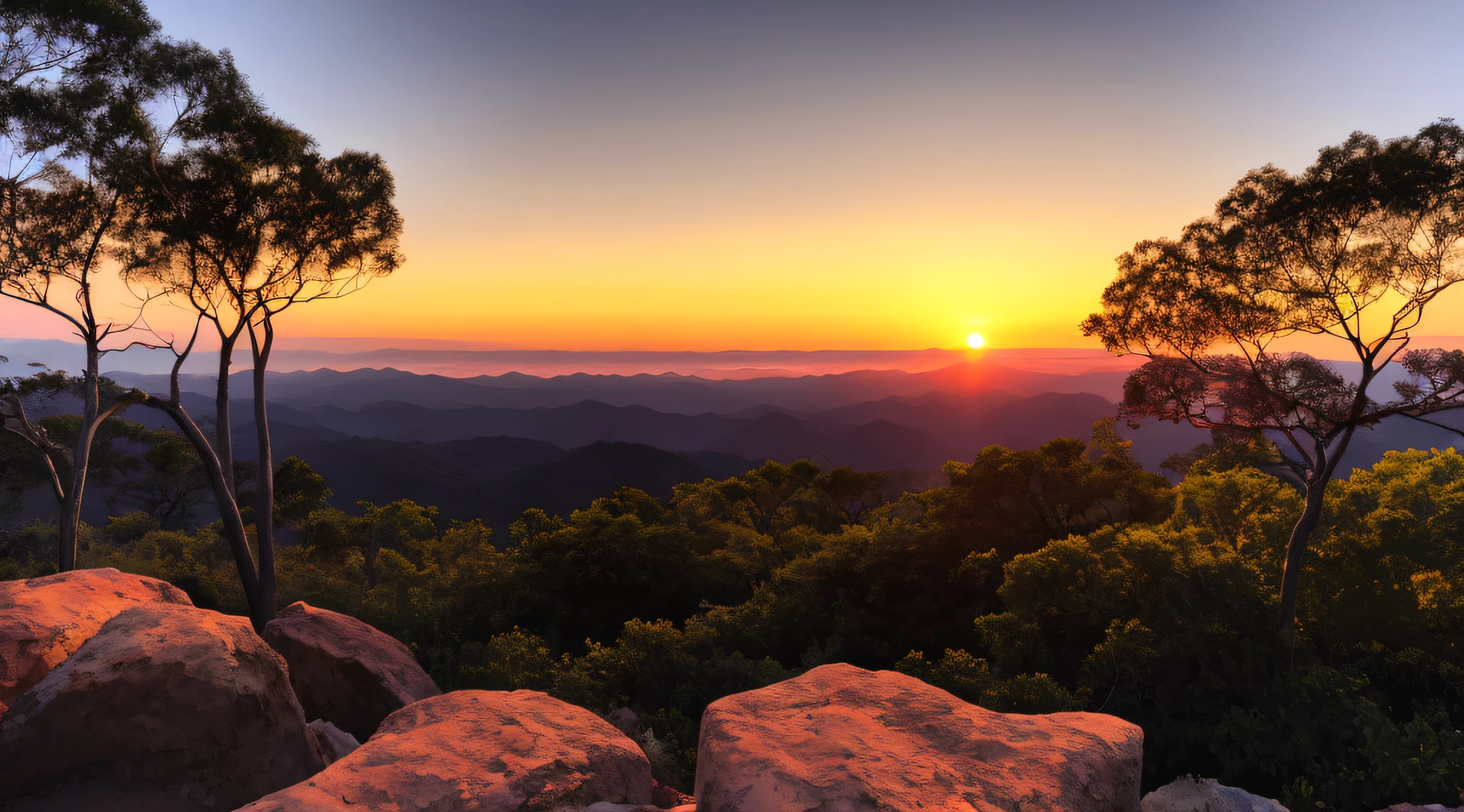 Sunset, evening glow, distant view, realistic, rich colors, gorgeous and colorful, wide-angle lens, shooting in the evening, positive film, naturalistic style, high-definition filming.