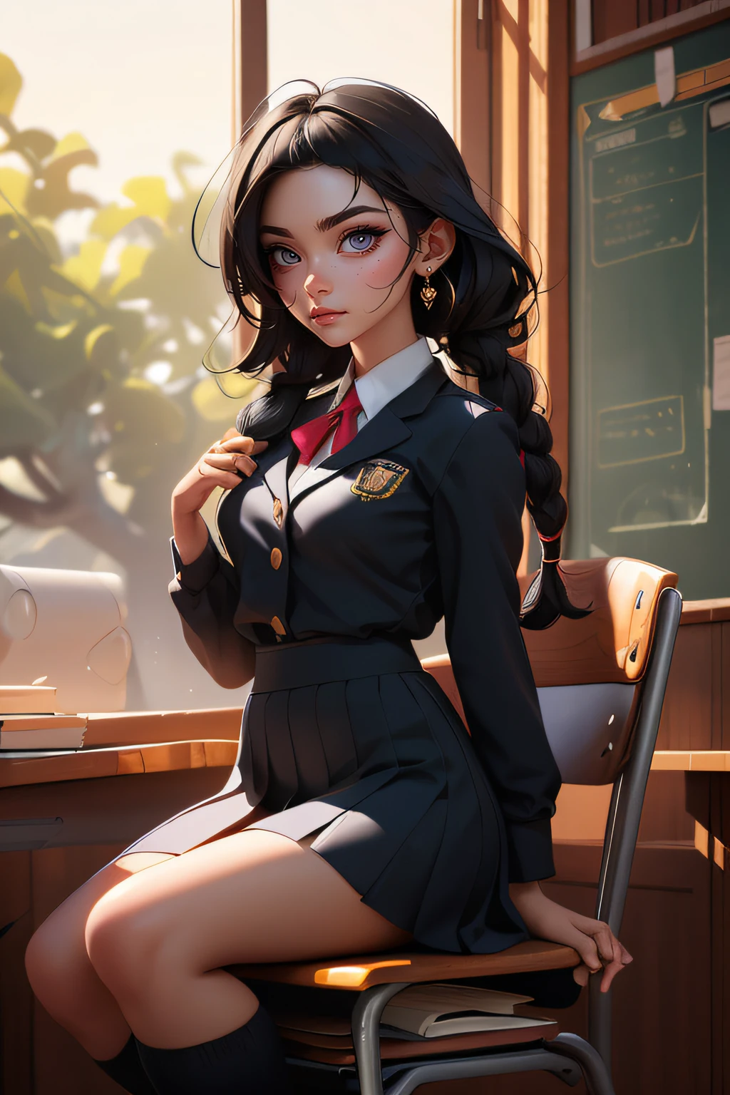fixed face, beautiful, high detailed eye,