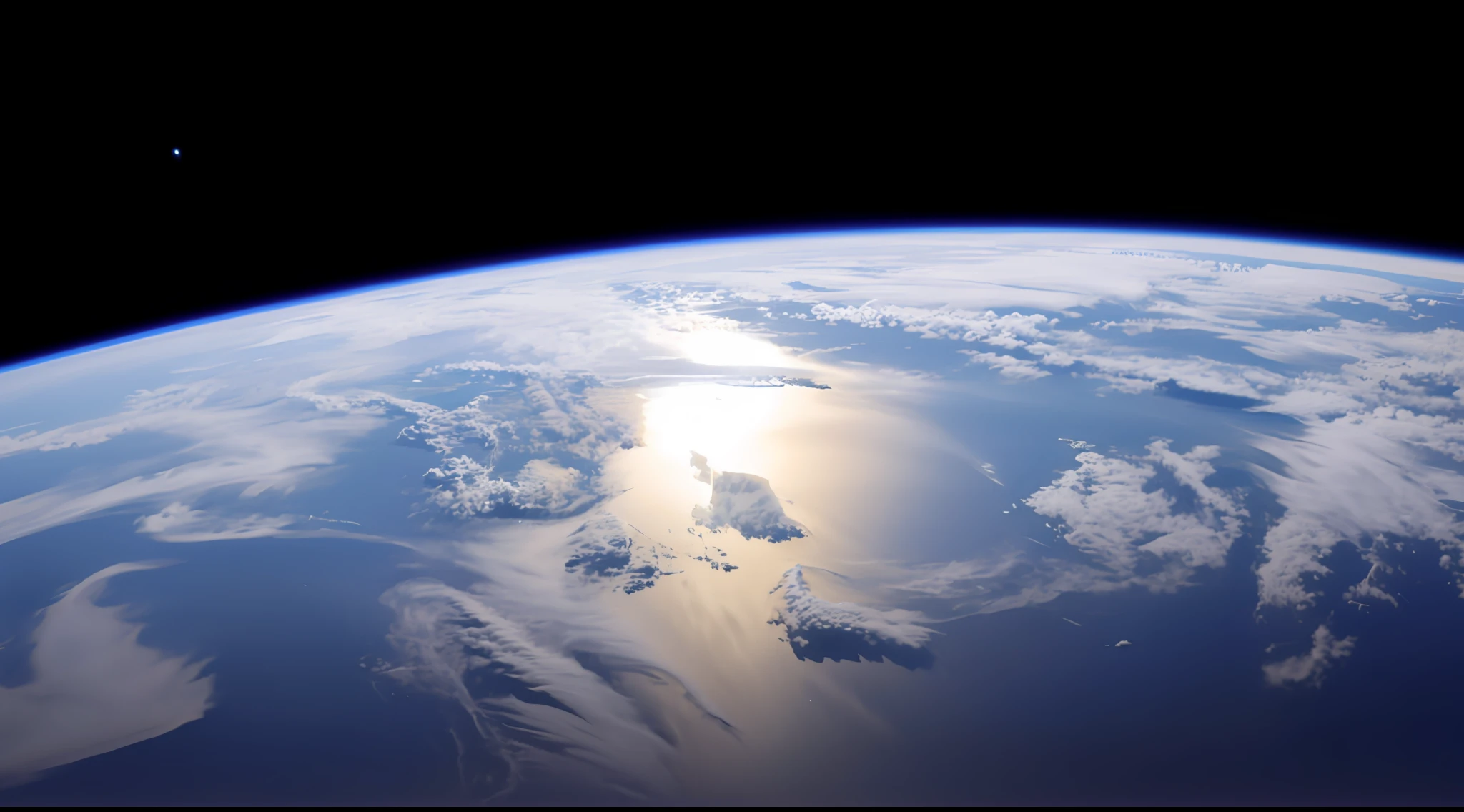 See the Earth from space，and the sun was shining brightly, photo of earth from space, earth in space, view from the space, footage from space camera, view from space, Earth in the distance, planet earth in the foreground, looming over earth in space, photo from space, Earth visible below, planet earth in the background, shot from space, Taken from the track