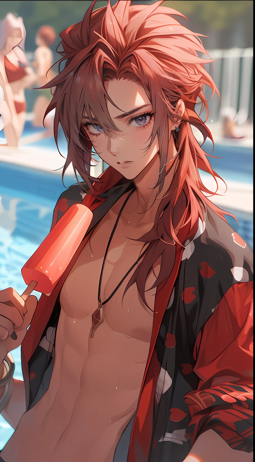 male people、((Gray eyes))、Slender eyes、Sharp eye light、Beautiful eyes、