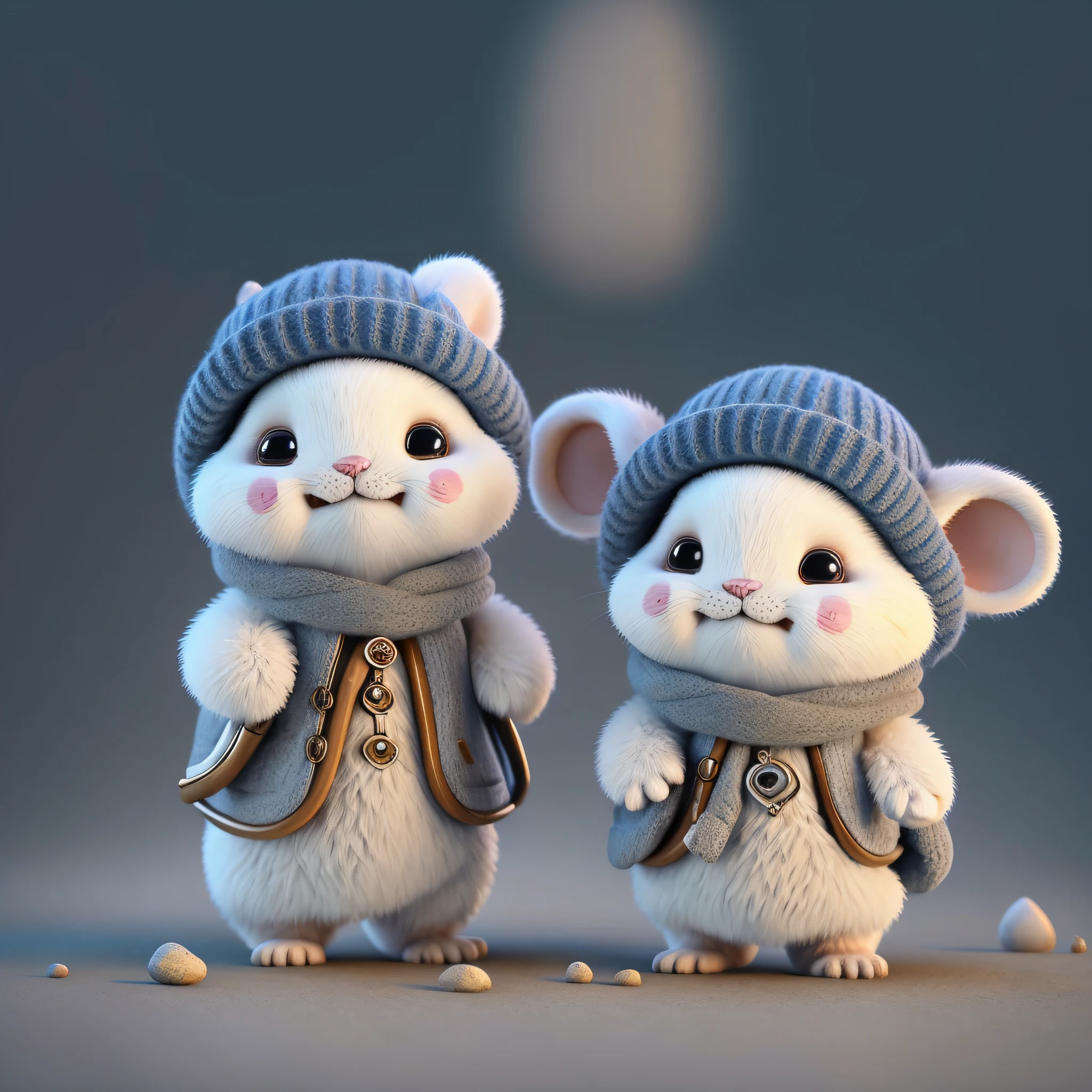 "Imaginative concept art of a cute creature inspired by Lora, with the appearance of a mouse and dressed as a policeman. (CuteCreatures tag weighted at 0.9)" --auto