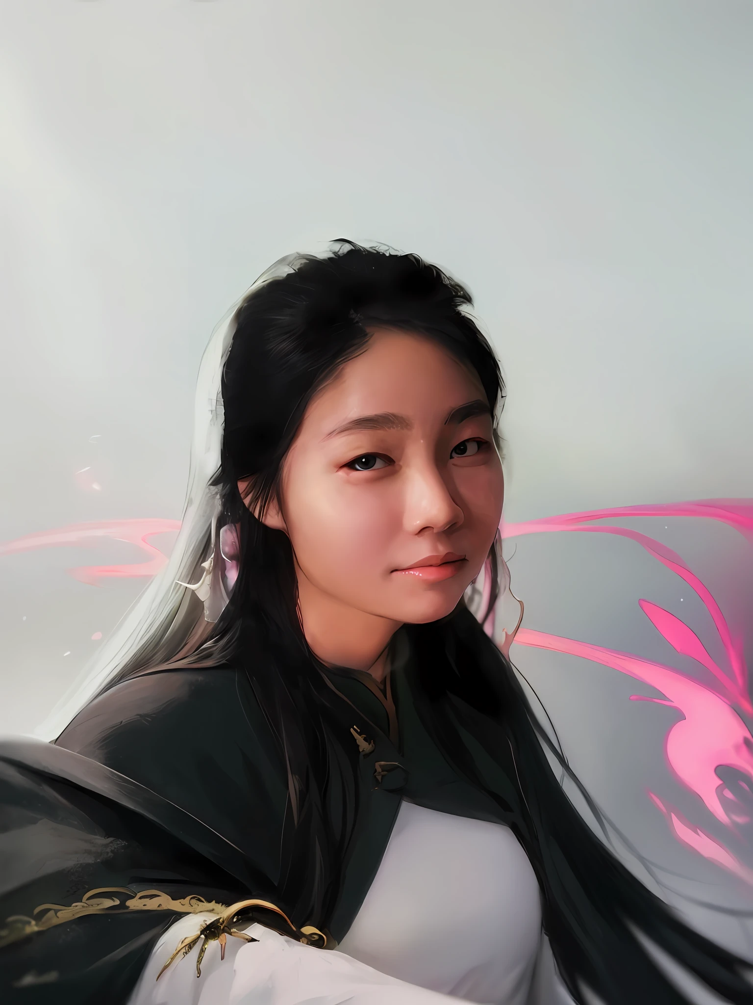 a close up of a woman with a sword in a white dress, a character portrait by Yang J, trending on cgsociety, fantasy art, beautiful character painting, artwork in the style of guweiz, guweiz, white hanfu, flowing white robes, full body wuxia, epic exquisite character art, stunning character art, beautiful female assassin