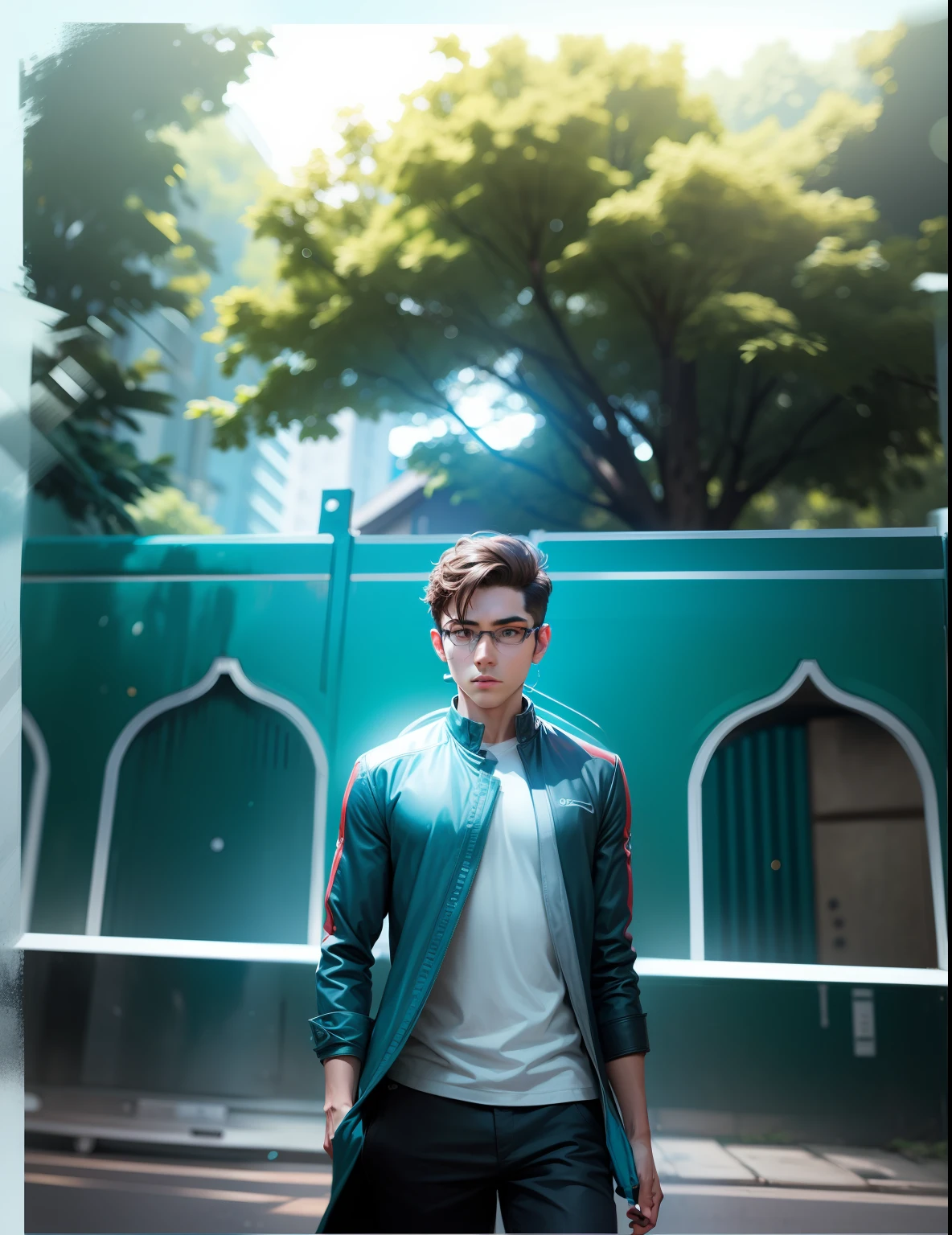 My face smart boy background chase,8k,