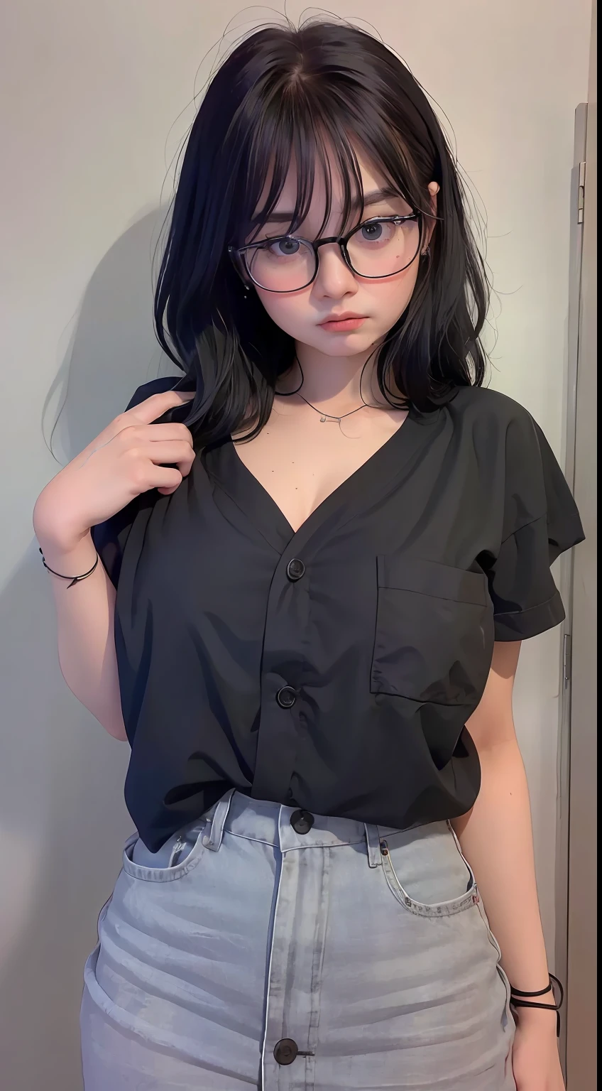 20 years old woman, glasses eyes ,((at park)) ,(hair bangs, black medium hair:1.1), (wedding dress), RAW photo, (photorealistic:1.37, realistic), highly detailed CG unified 8K wallpapers, 1girl, ((looking at viewer)), (((straight from front))), (HQ skin:1.8) 8k uhd, dslr, soft lighting, high quality, film grain, Fujifilm XT3, ((upper body:1.2)) (professional lighting:1.2)