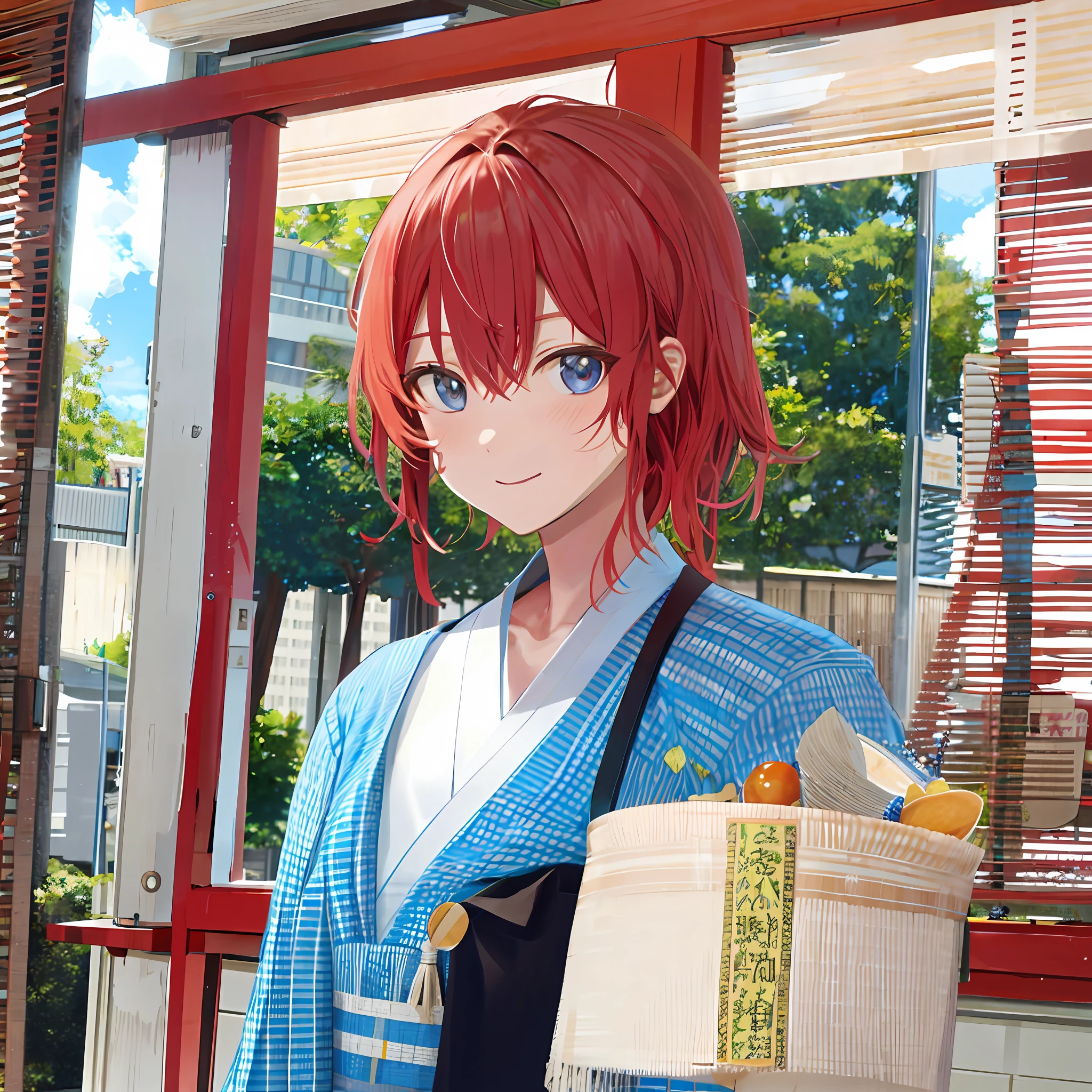 masterpiece, best quality, high quality, shigino_kisumi, 1boy, solo, male focus, upper body, looking at viewer