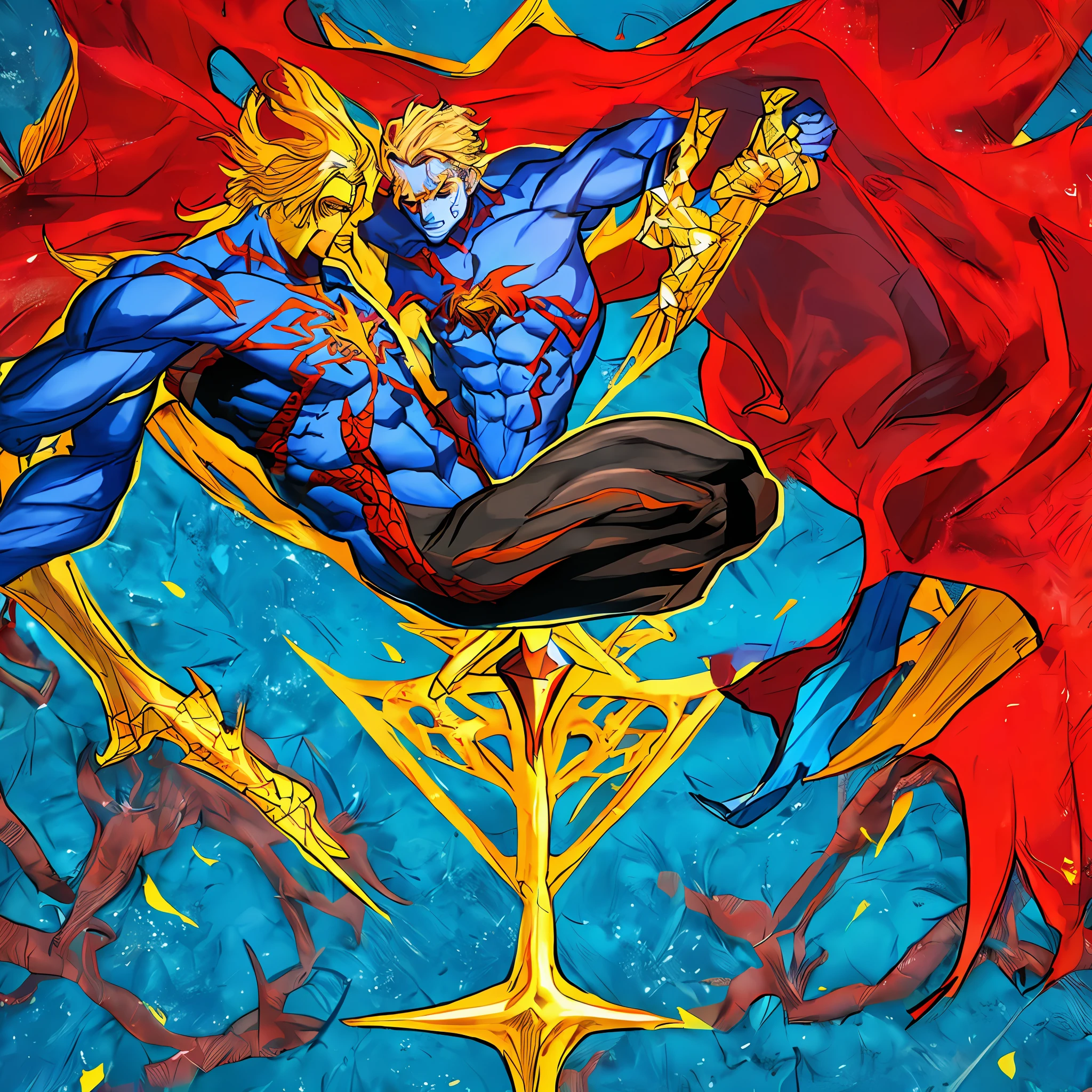 Aquaman misturado com o homem aranha