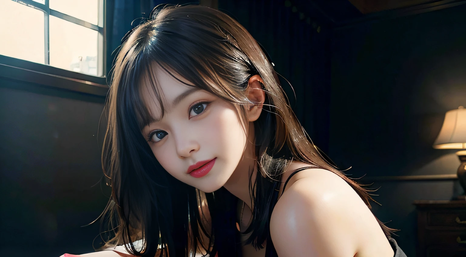 (RAW photo: 1.2), top quality, beautiful detailed girl, bunny girl, smile, panties, panty shot, highly detailed eyes and face, beautiful detailed eyes, huge file size, high resolution, high resolution, 8k wallpaper, fine detail, highly detailed ticker uniform 8k wallpaper, light on face, movie lighting, girl, pleated skirt, sexy pose, ( Photorealism: 1.4), illustration, surrealism, from below, super detail, masterpiece