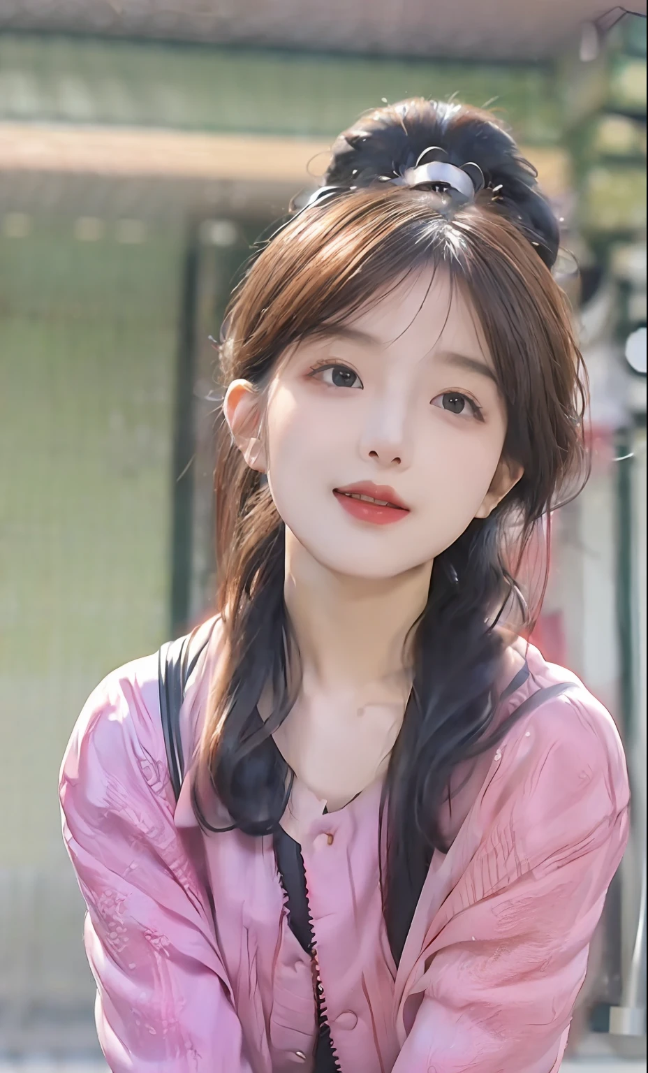 (8k, RAW photo, photorealistic:1.25) ,( lip gloss, eyelashes, glossy finish, glossy skin, best quality, super high resolution, depth of field, chromatic aberration, caustics, wide light, natural shadow, Kpop idol) look with serenity and goddess-like bliss to the spectators,