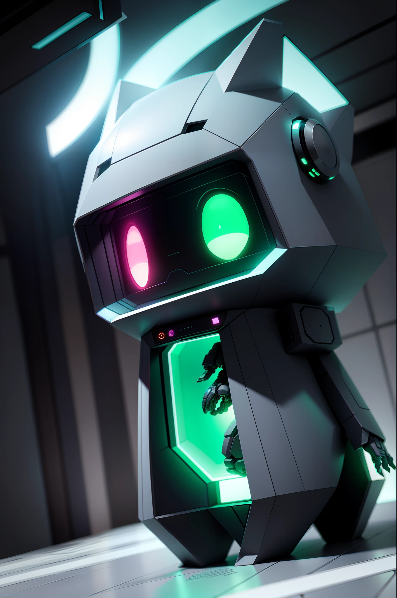 A detailed、Smooth shadows、neonlight、((isometry))Alien blind box sci-fi organic technology world rendering,复杂、ellegance、illustratio