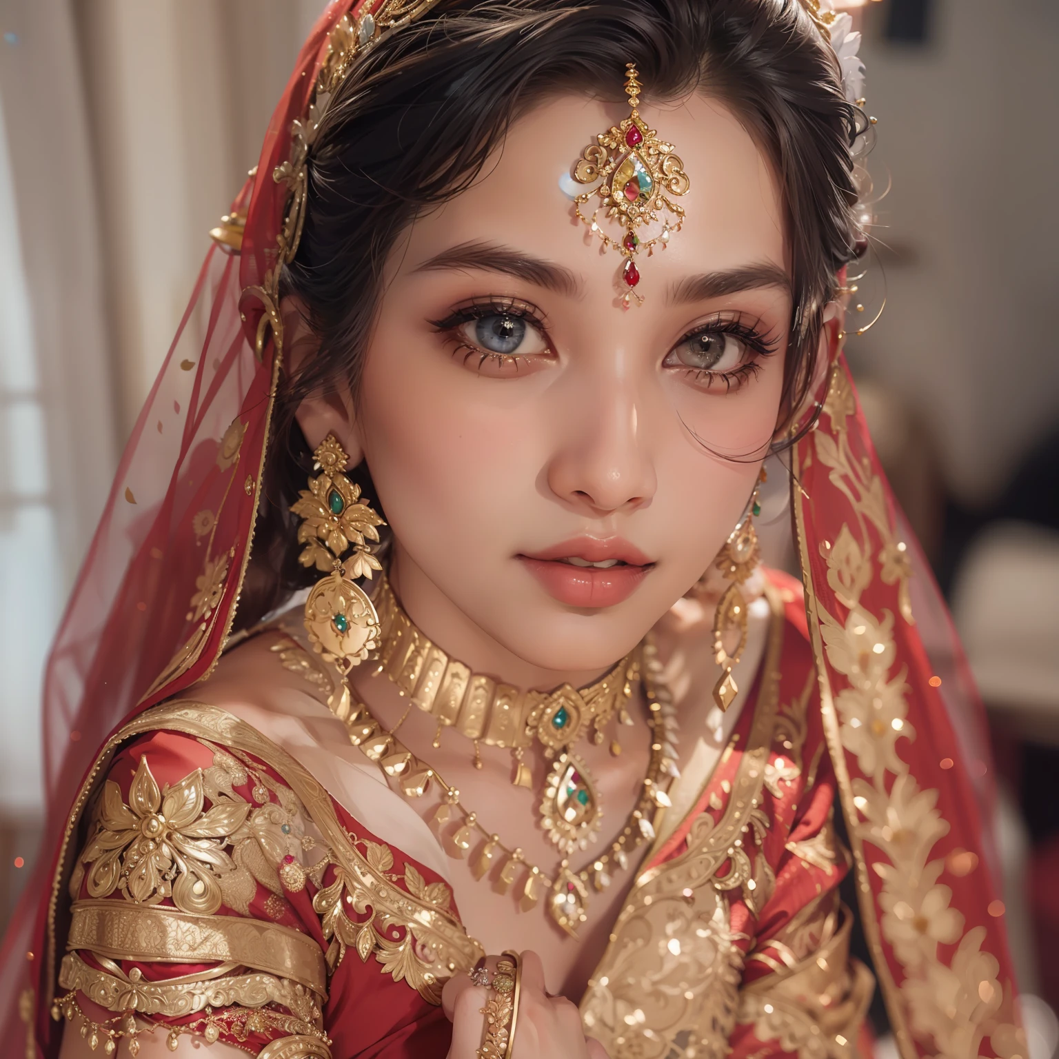 (Masterpiece,topquality)8k,32k,ultrarealistic A mesmerizing blend of tradition and elegance, the beautiful bride is a sight to behold in her graceful saree and exquisite jewellery!(perfect eyes, lips, face,) lips are detailed, eyes on position, (huge breasts 1.2) 1girl, solo shoot, half body views,
Make wedding planning easy and hassle free! ShaadikiTaiyari Aasaan Hai!
#wedding #bridallook #indianwedding #weddingphotography #bridaljewellery #weddingmakeup #weddingsaree #shaadikitaiyari #weddinginspiration