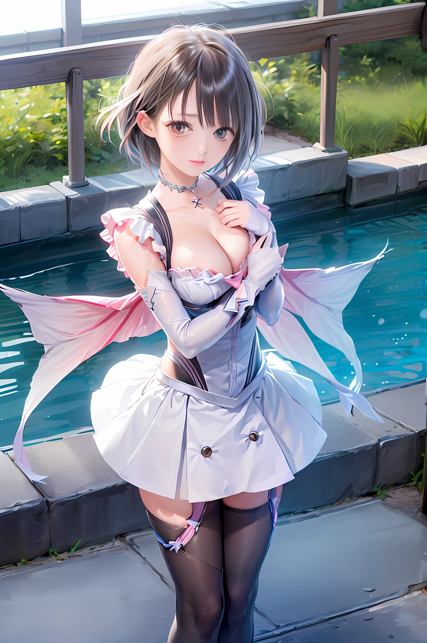 Anime – Woman in style in short dress posing by the pool, Anime girl cosplay, small curvy , lolidress, Cute anime waifu in a nice dress, Seductive Anime Girl, anime highly detailed, a sexy maid in a magical forest, gorgeous maid, succubus in tight short dress, anime goddess, cosplay of a catboy! maid! Dress