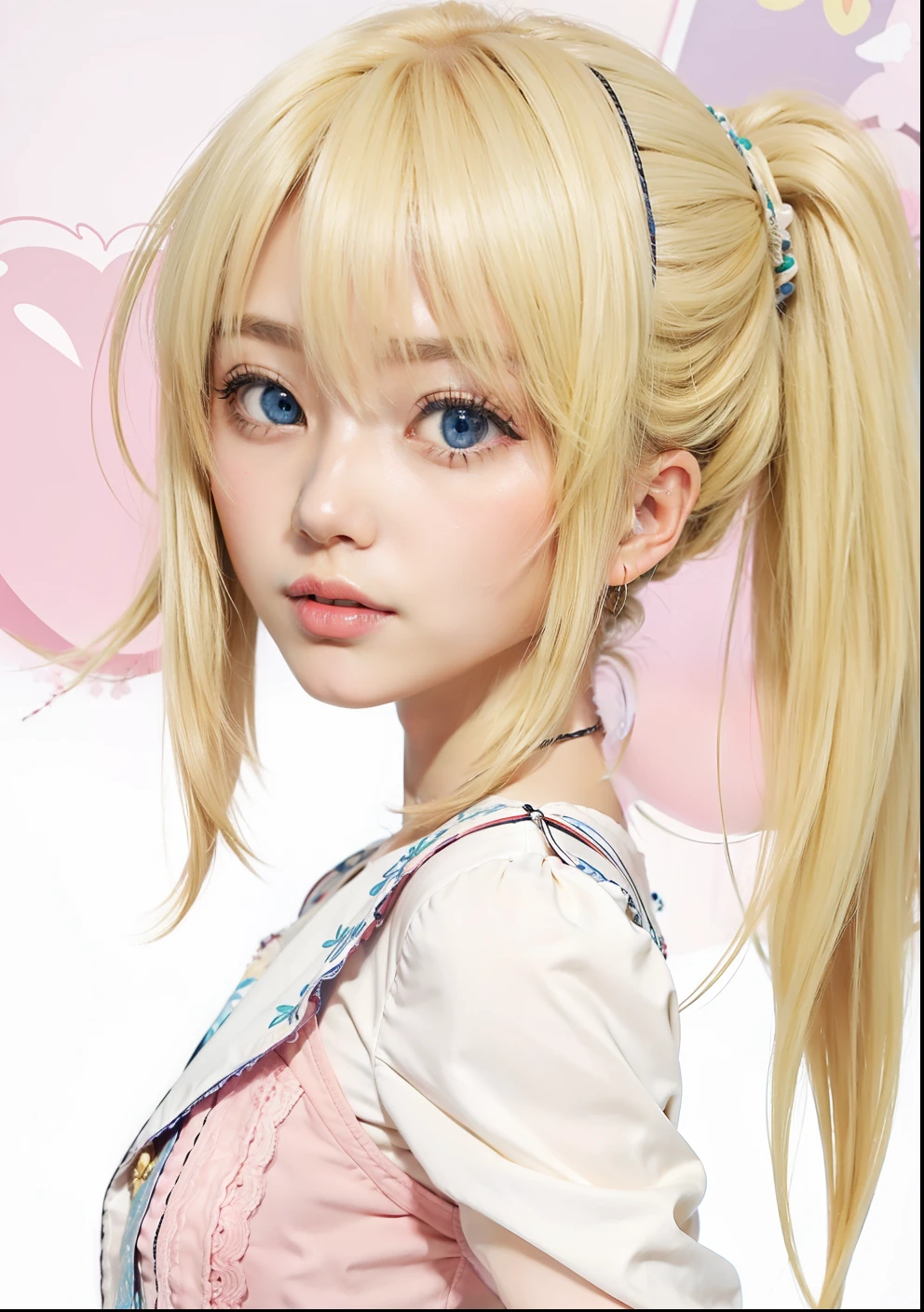 Miyazono kaori, blonde, blue eyes