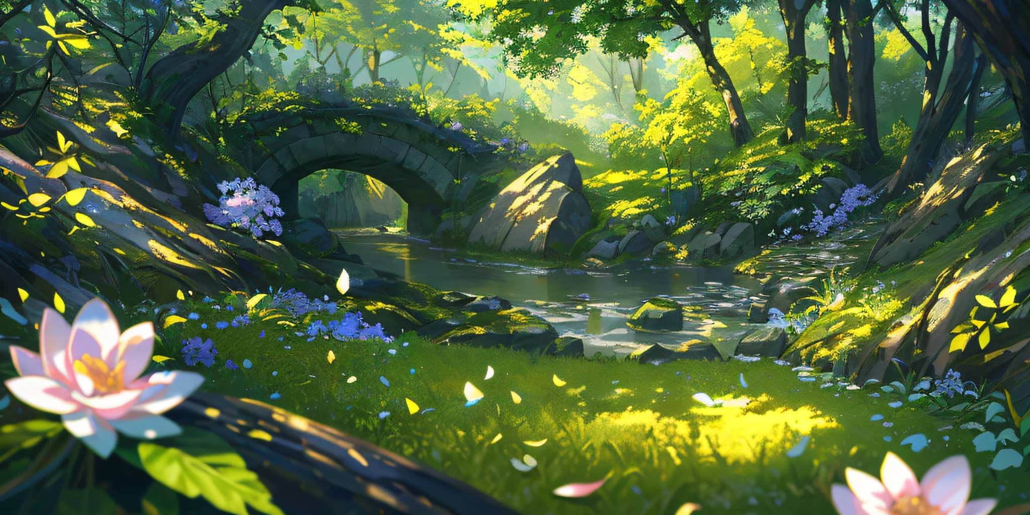 Masterpiece, best quality, (very detailed CG unity 8k wallpaper) (best quality), (best illustration), (best shadows) Nature's delicate leaves petals of various colors falling in the air light Tracking, super detailed --v6
