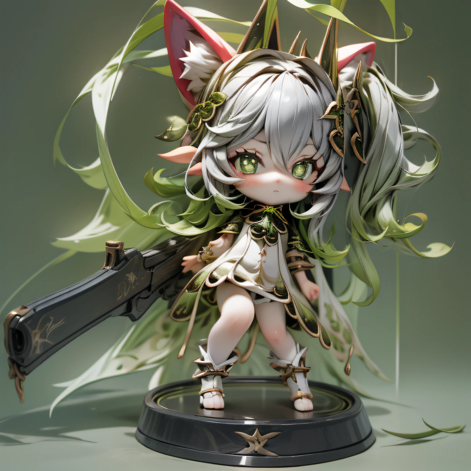 blink, chibi, Complete broker, Mega Mini, The body is steel................., Metal., The legs are steel................., Metal., My favorite cat ears, The wings are steel................., Metal., The gun is metal steel..................