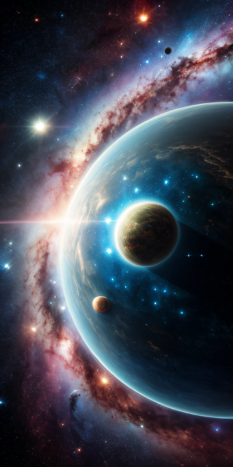 Masterpiece, Best quality, High quality, Extremely detailed Cg Unity 8K wallpaper, Depth of field, hdr,,Photorealistic,Extremely detailed, Intricate, High detail, Universe, space, milky ways, stars, planetes, astronault, kosmos, Celestial, Starcloud, black hole, solar system, cosmic rays, supernova, Deep space, astronomical objects