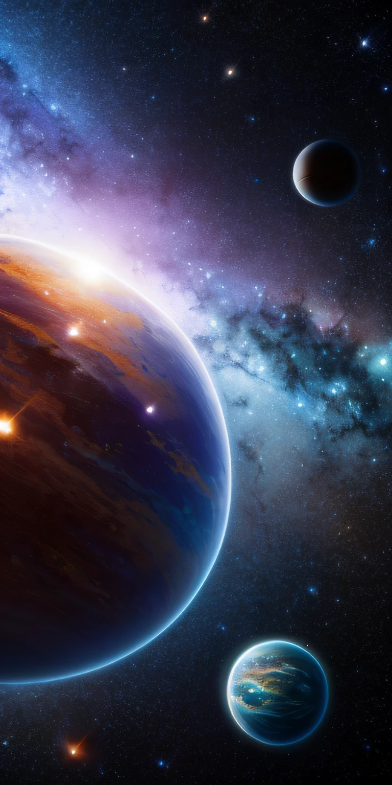 Masterpiece, Best quality, High quality, Extremely detailed Cg Unity 8K wallpaper, Depth of field, hdr,,Photorealistic,Extremely detailed, Intricate, High detail, Universe, space, milky ways, stars, planetes, astronault, kosmos, Celestial, Starcloud, black hole, solar system, cosmic rays, supernova, Deep space, astronomical objects